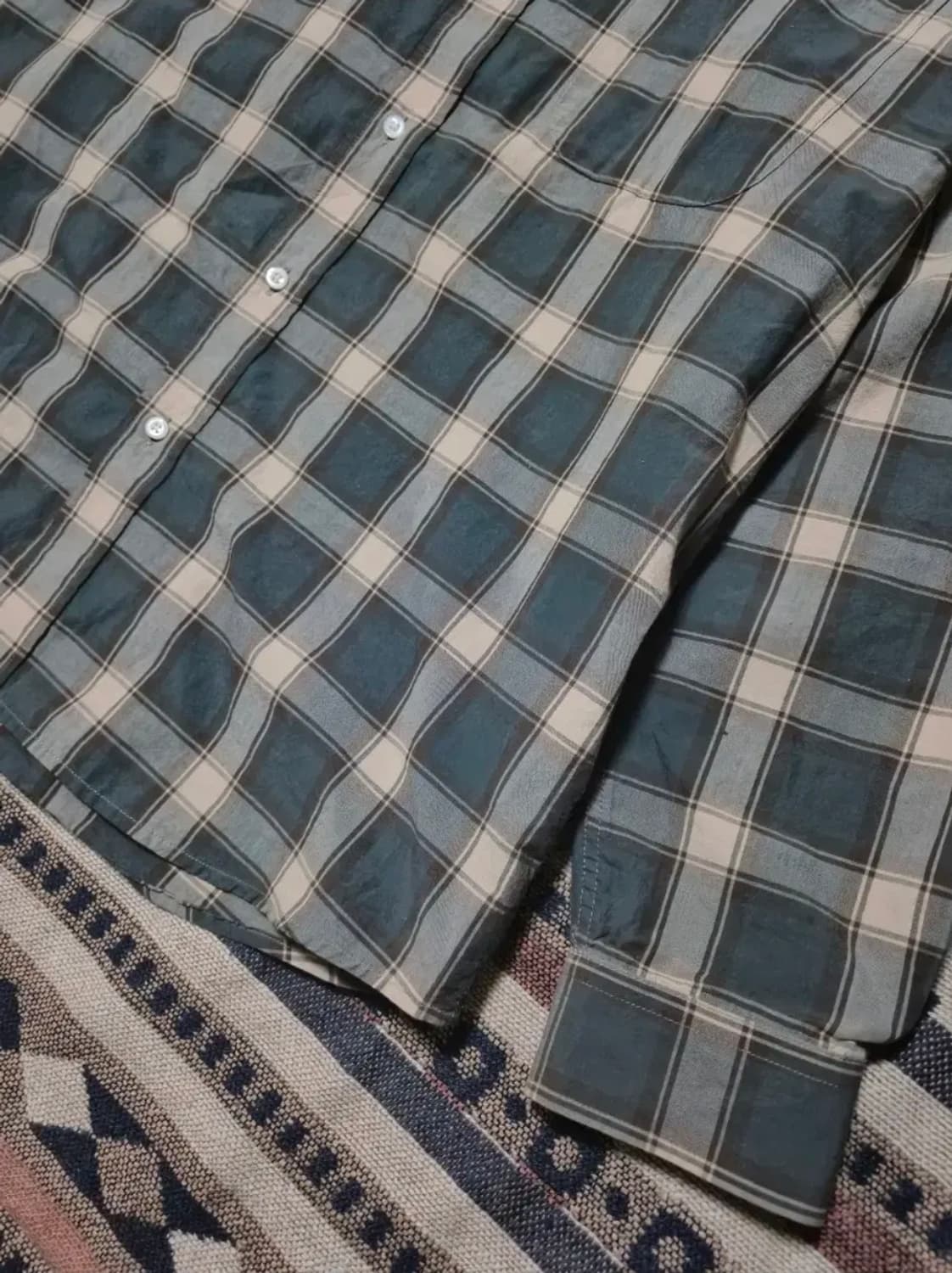 [2]러프사이드 프라이머리 셔츠 그린 플레드 상품이미지3