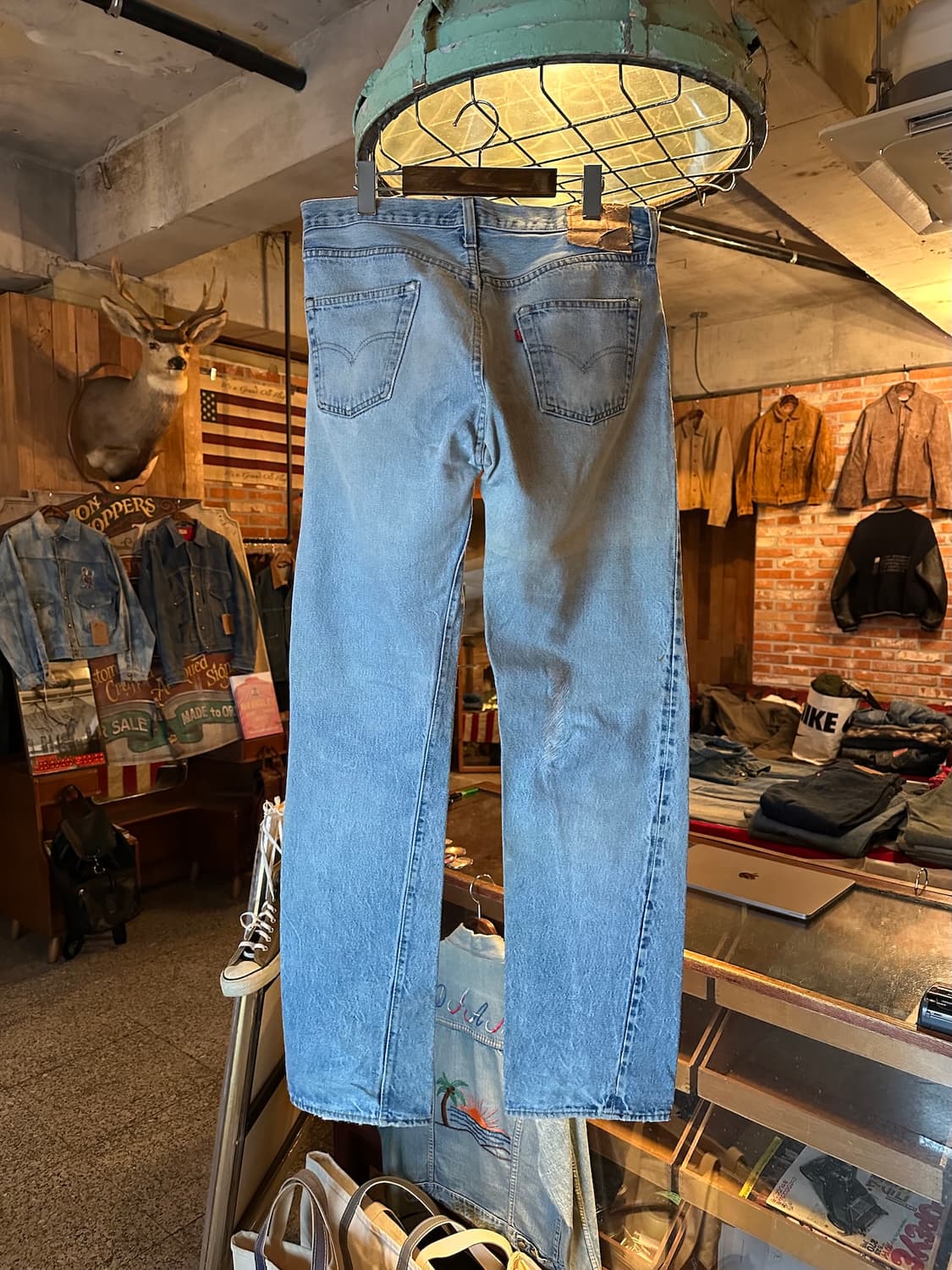 80s USA 빈티지 리바이스 501 셀비지 데님 팬츠 상품이미지5