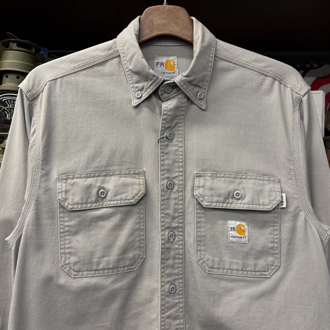 00s 칼하트FR 리얼워크 방염 코튼트윌 워크셔츠 N456 상품이미지3