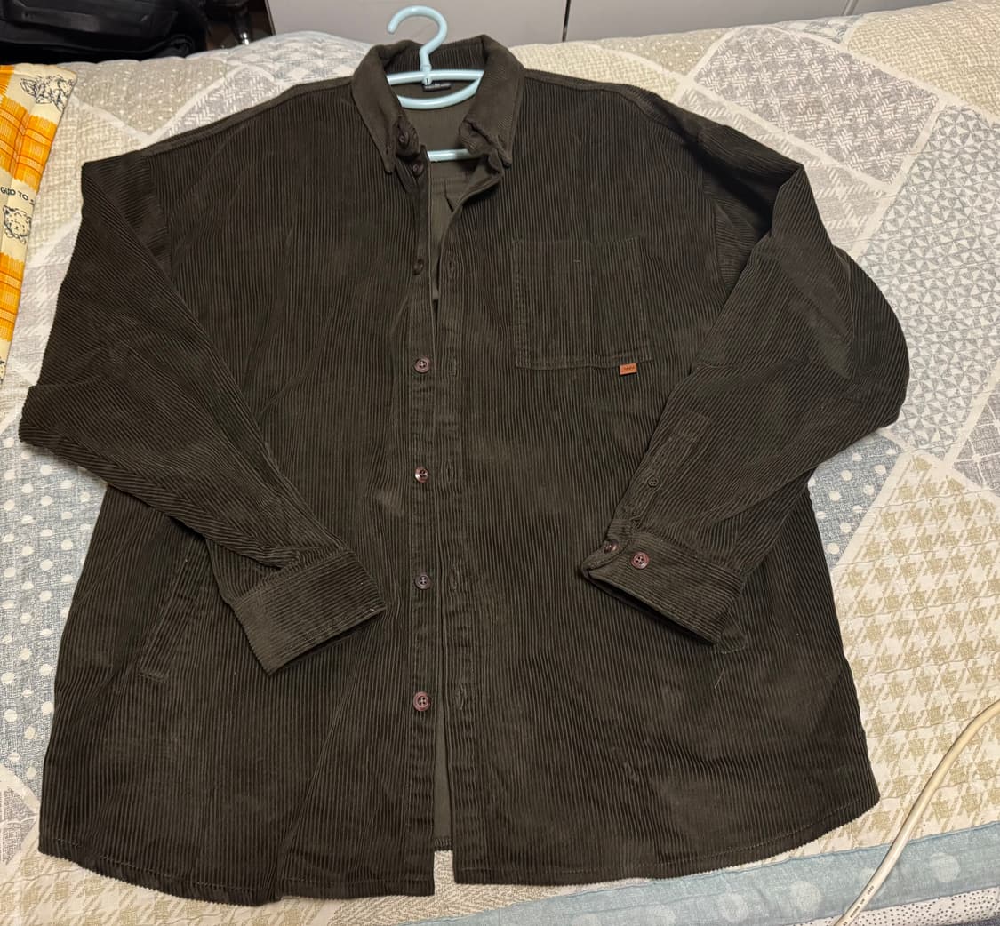 <새것> [L] 더블유브이프로젝트 코듀로이 카키브라운 셔츠 상품이미지7