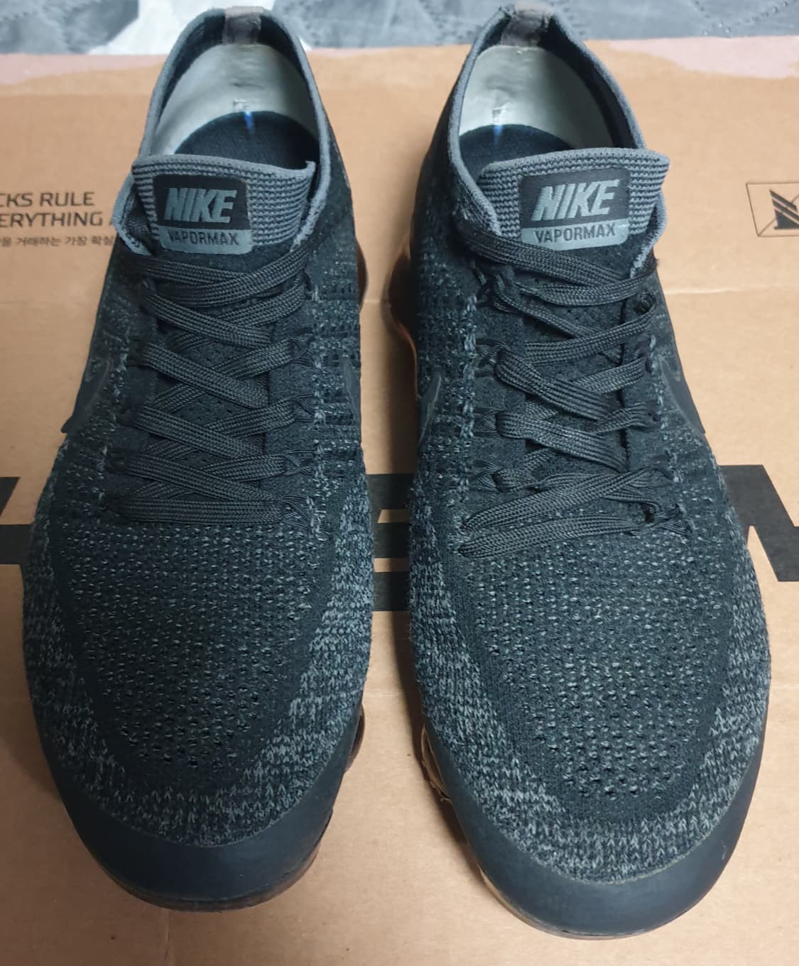 (2017s)나이키  에어 베이퍼맥스 플라이니트 블랙 다크그레이(265) 상품이미지3