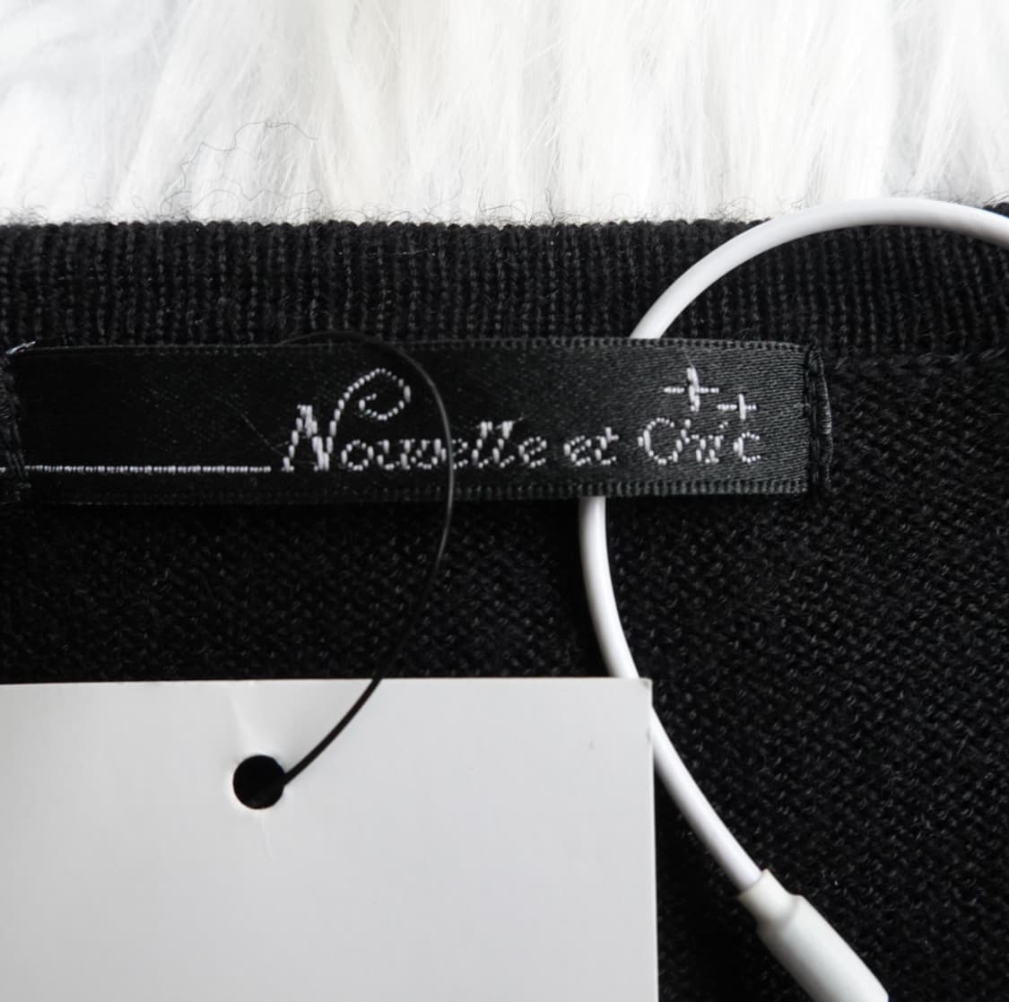 아가일 패턴 니트 가디건 블랙 1894 상품이미지5