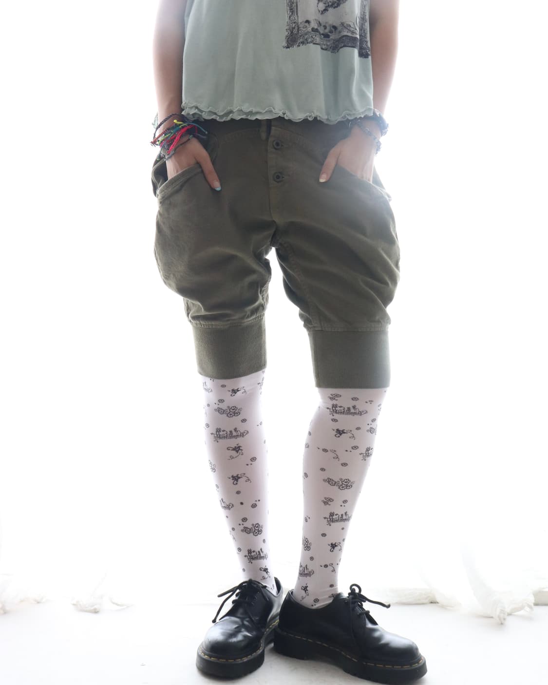 [Kapital] Olive Sarouel Capri Pants 상품이미지1