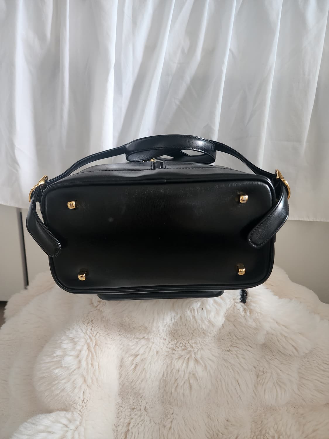 메트로시티 블랙 가죽 백팩 상품이미지4