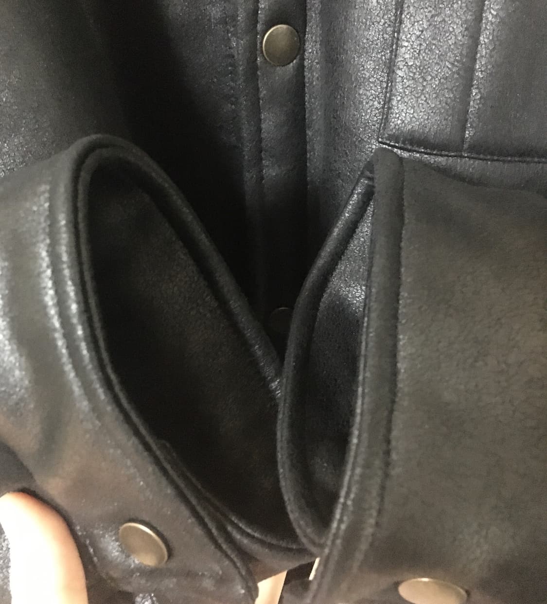 자라 가죽자켓 블랙 판매합니다 상품이미지5