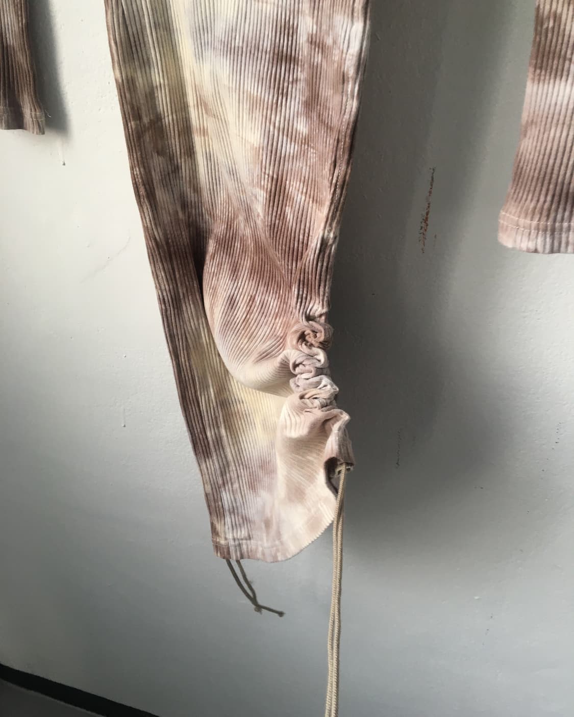 Side shirring dyed pattern onepiece 상품이미지4