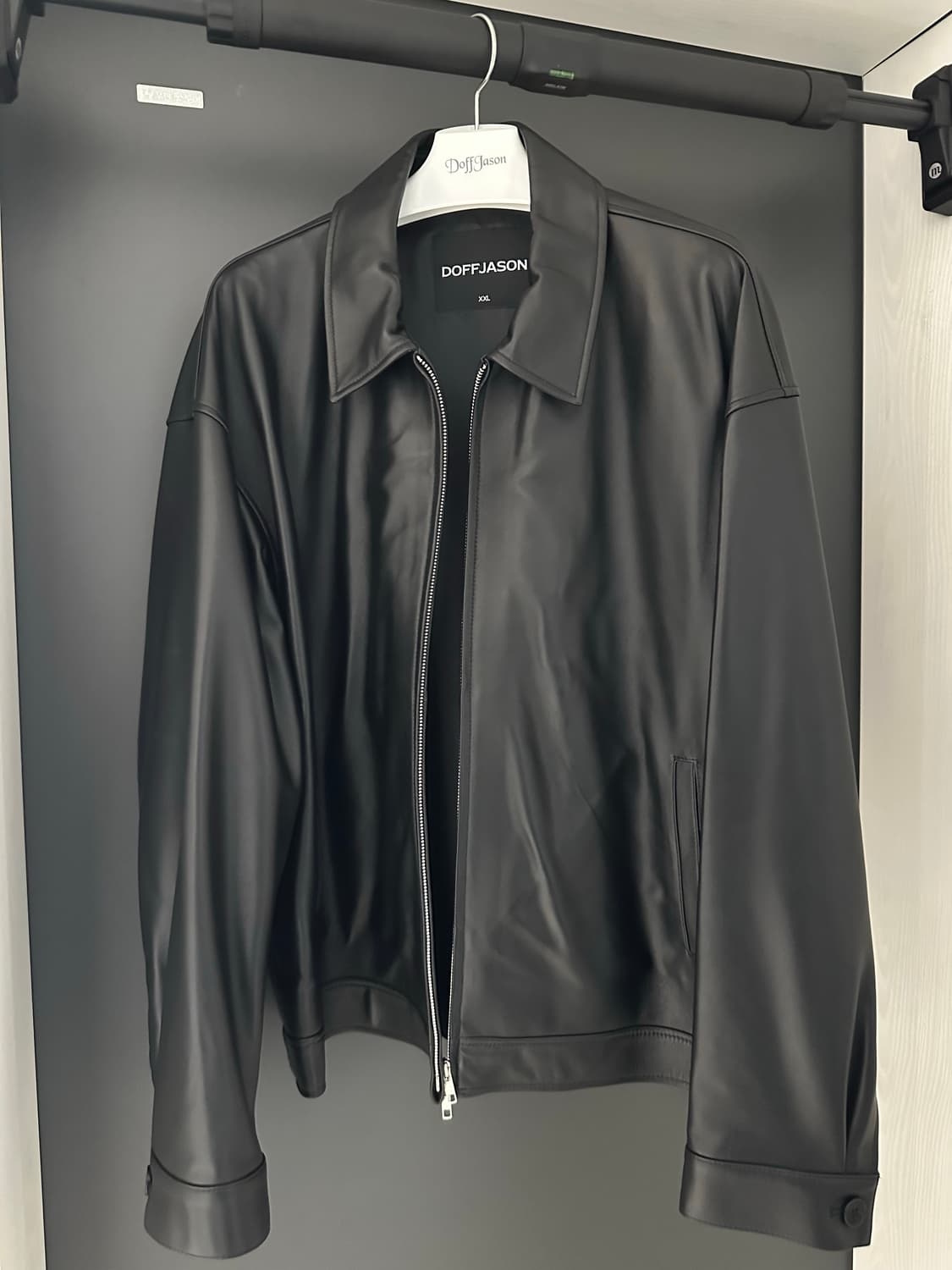 도프제이슨 오버핏 램스킨 싱글자켓 상품이미지1