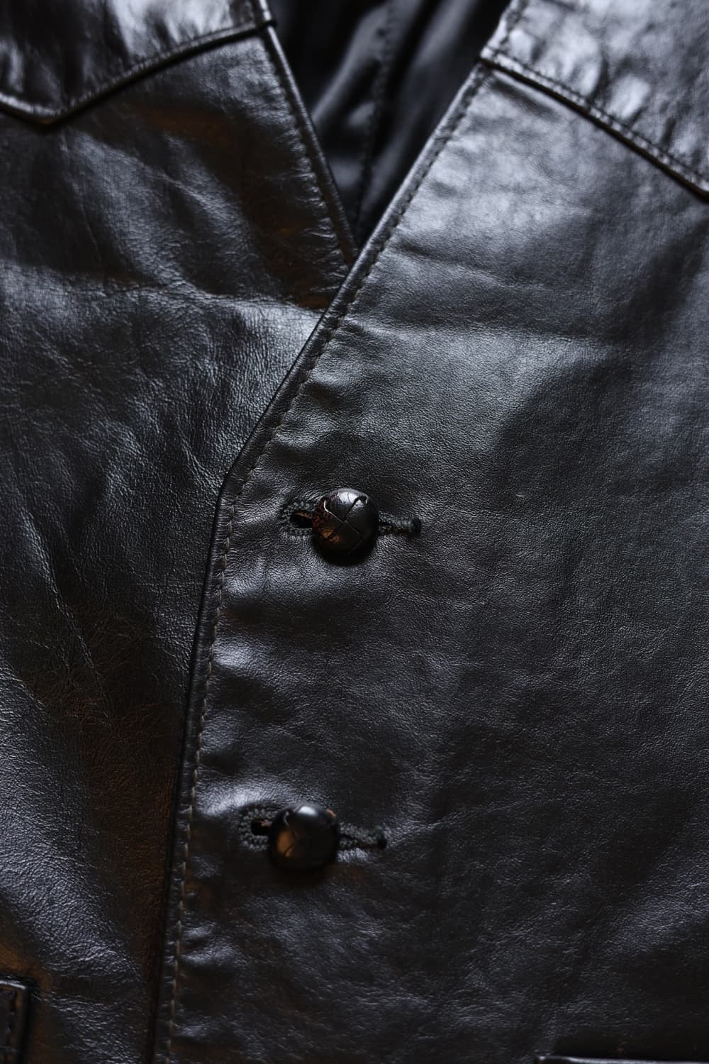 H bar c 에이치바씨 60s 웨스턴 cowhide 레더 베스트 상품이미지4