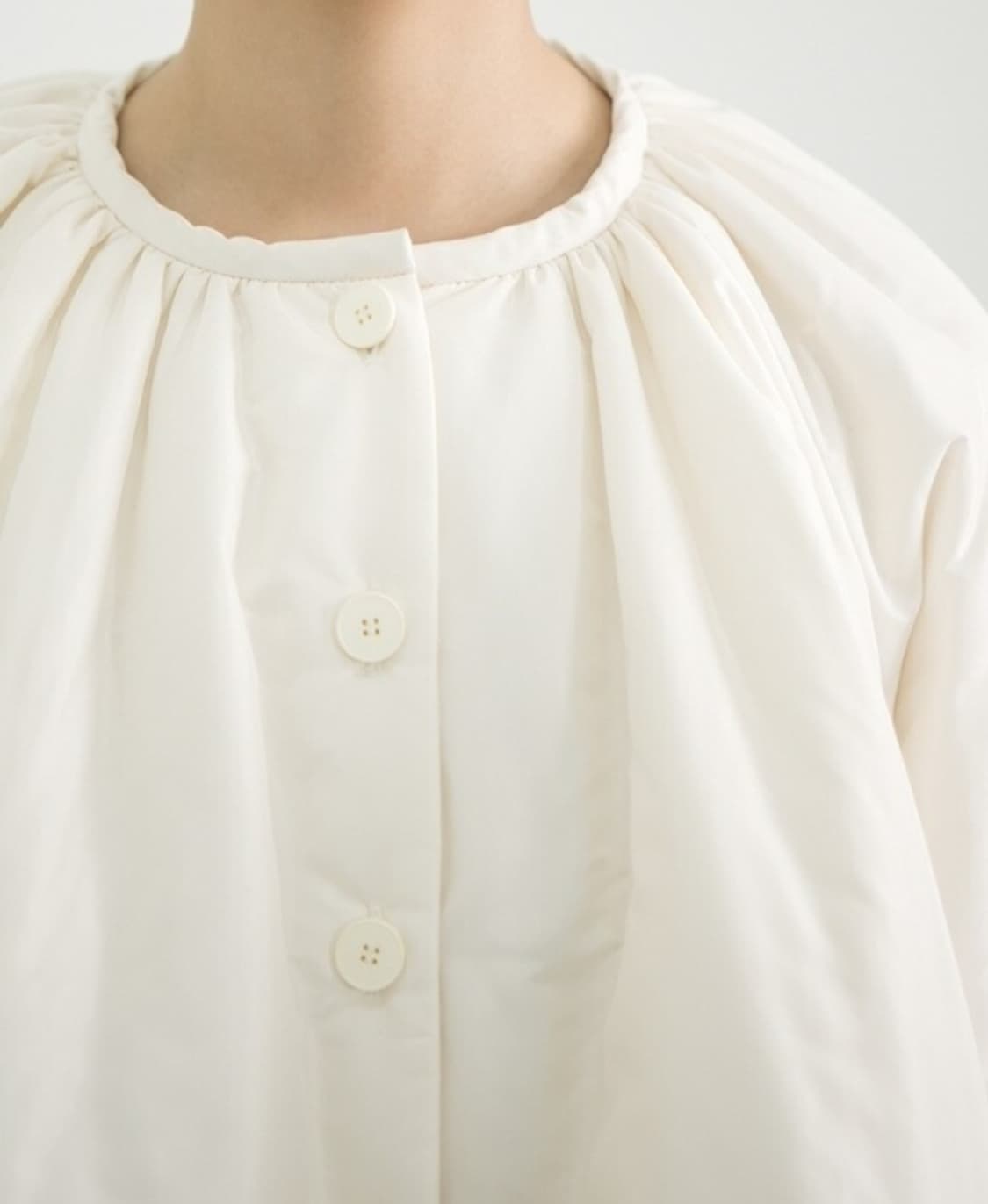 새상품) 유노이아 moss 패딩자켓 크림 M 상품이미지7