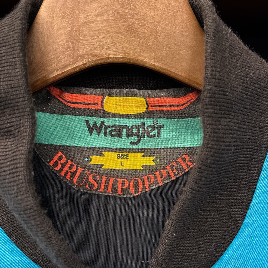 80s 랭글러 아즈텍 모티브 패턴 웨스턴 요크컷 바시티자켓 N326 상품이미지7