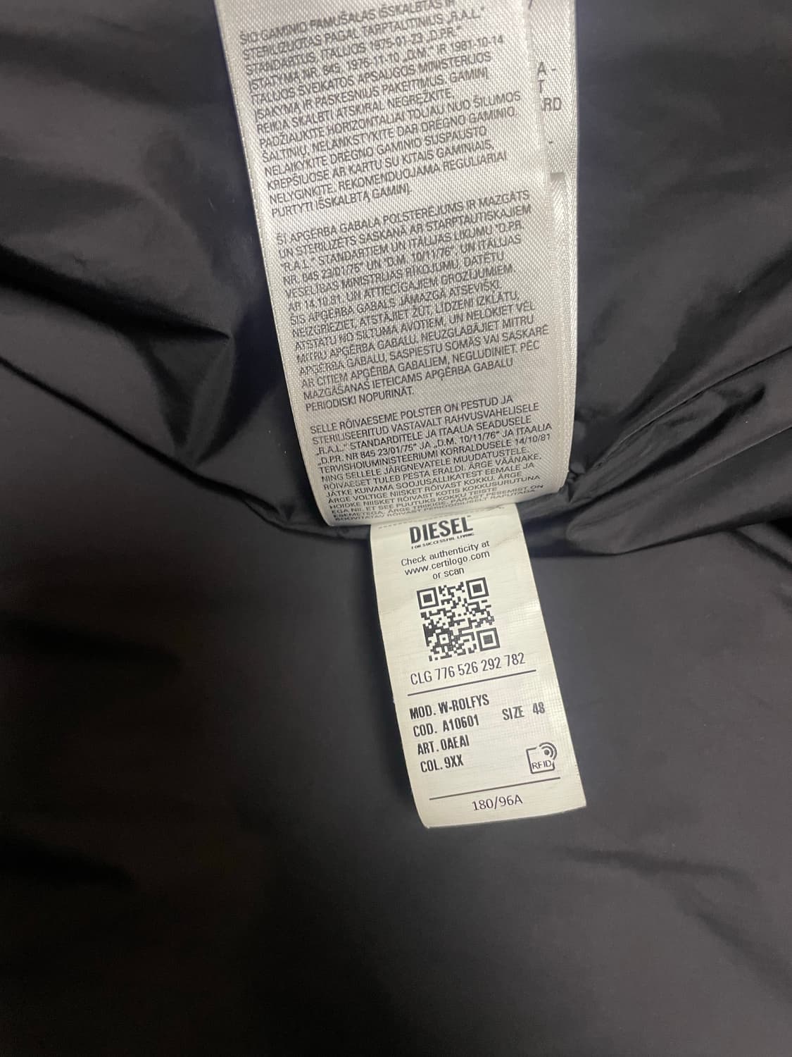 디젤 롤피스 패딩 48사이즈 상품이미지5