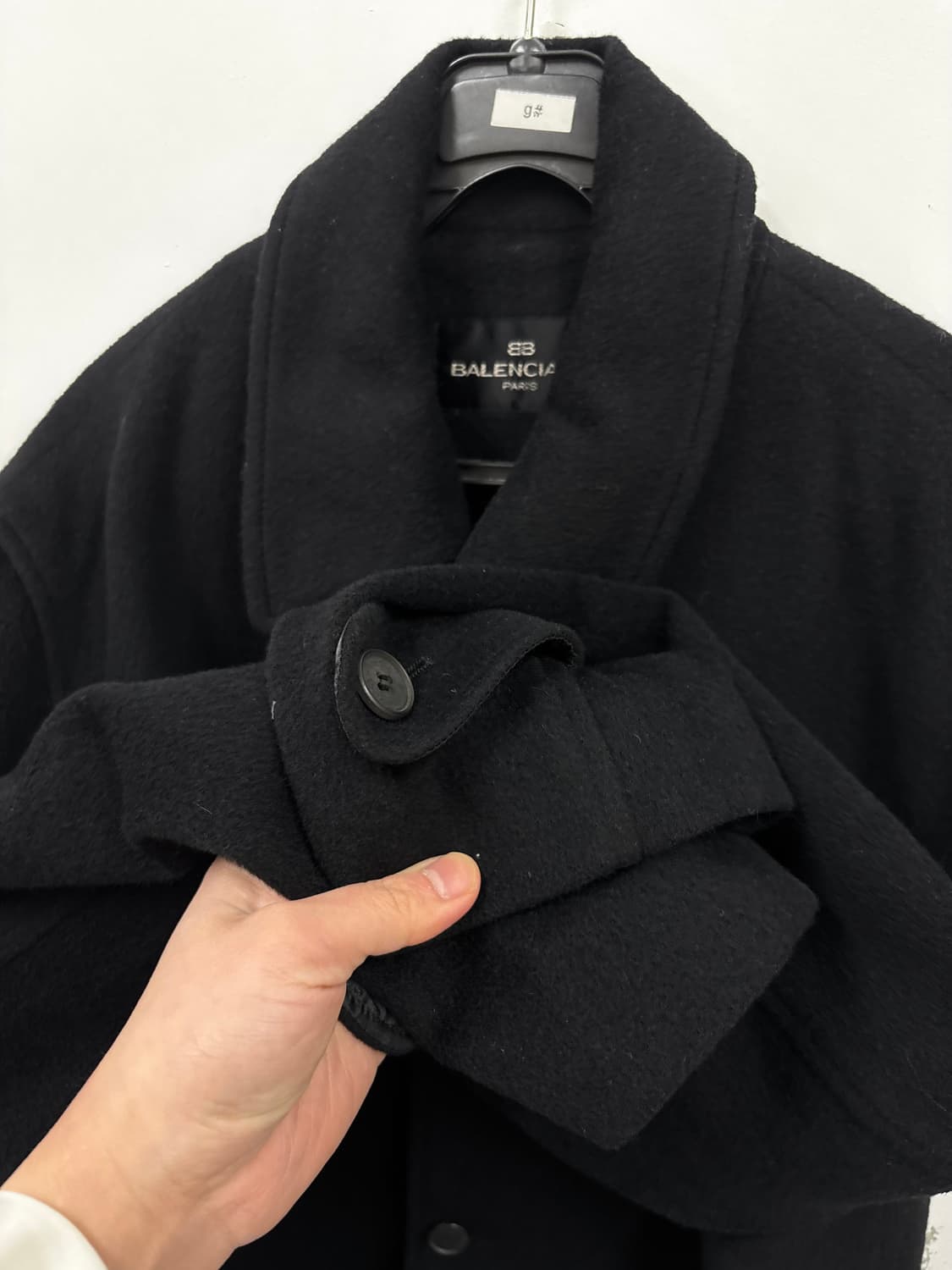 정품) 발렌시아가 울 코트 상품이미지4