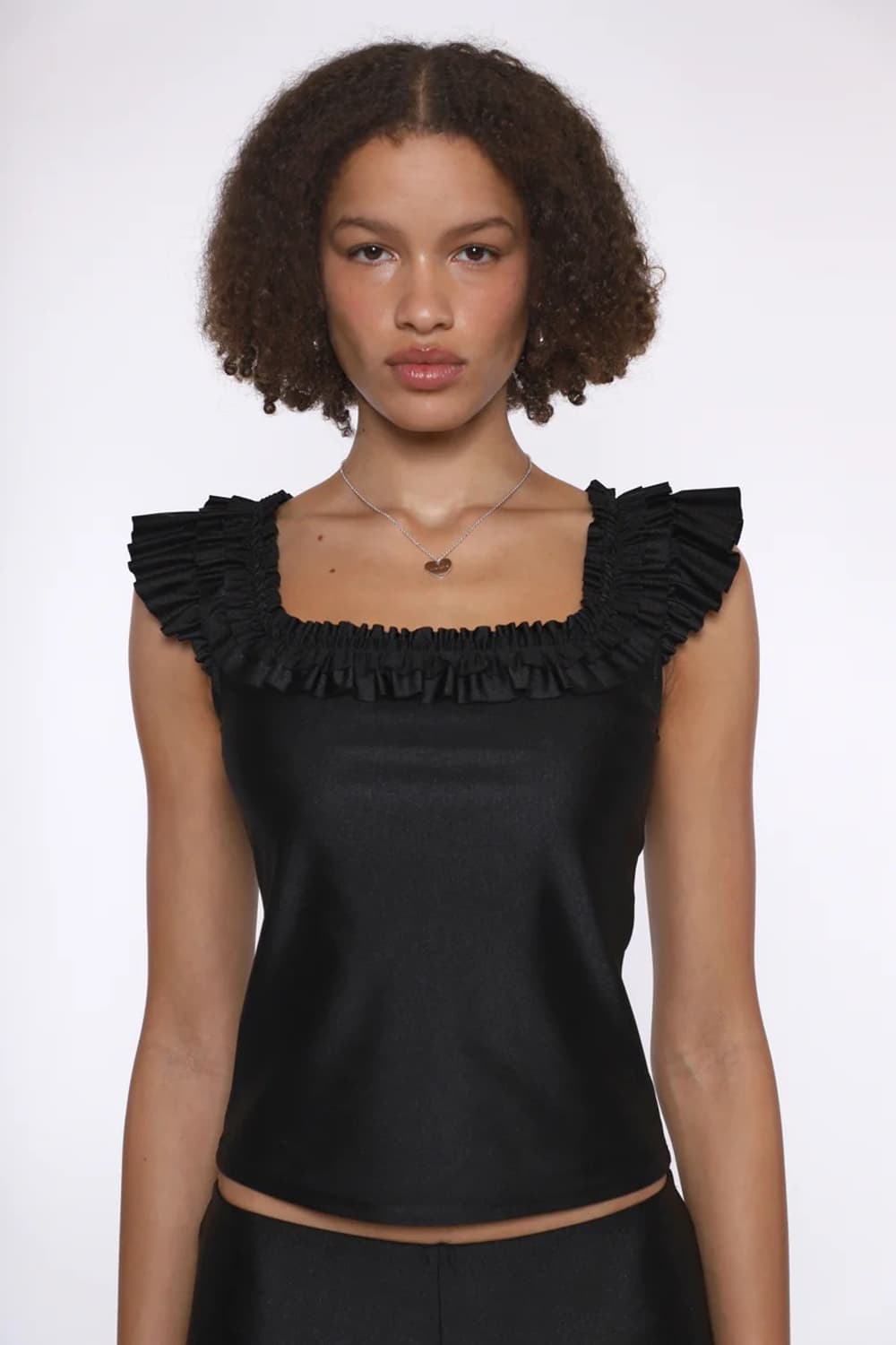 샌디리앙 26ss 하트 태그 목걸이/실버 상품이미지2