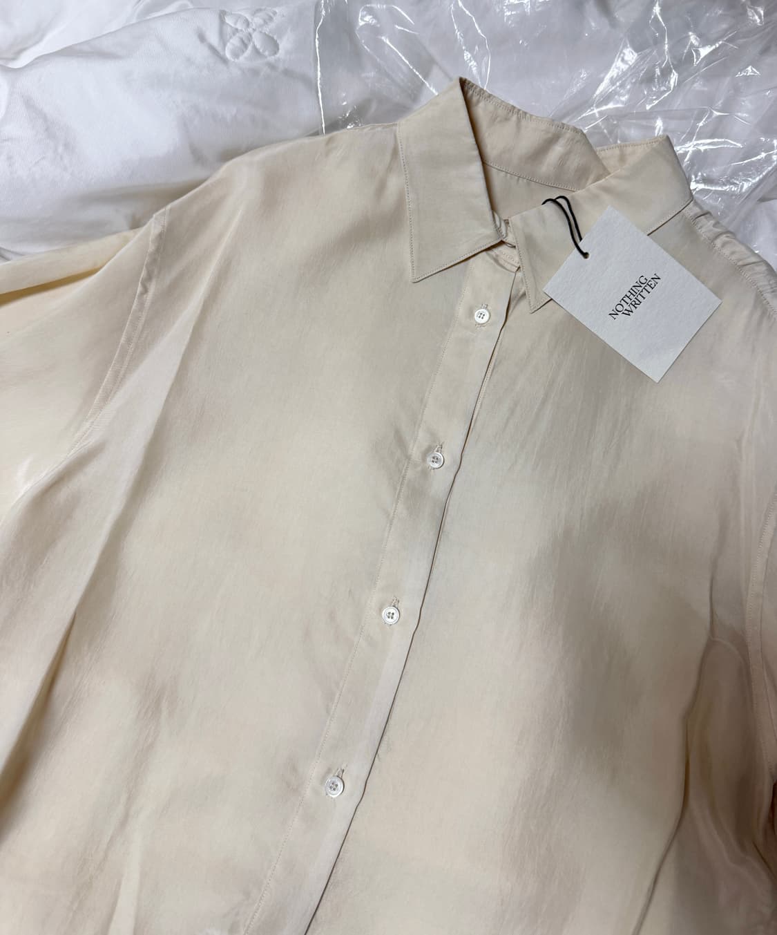 낫띵리튼 Bemberg shirt (Butter) 상품이미지3