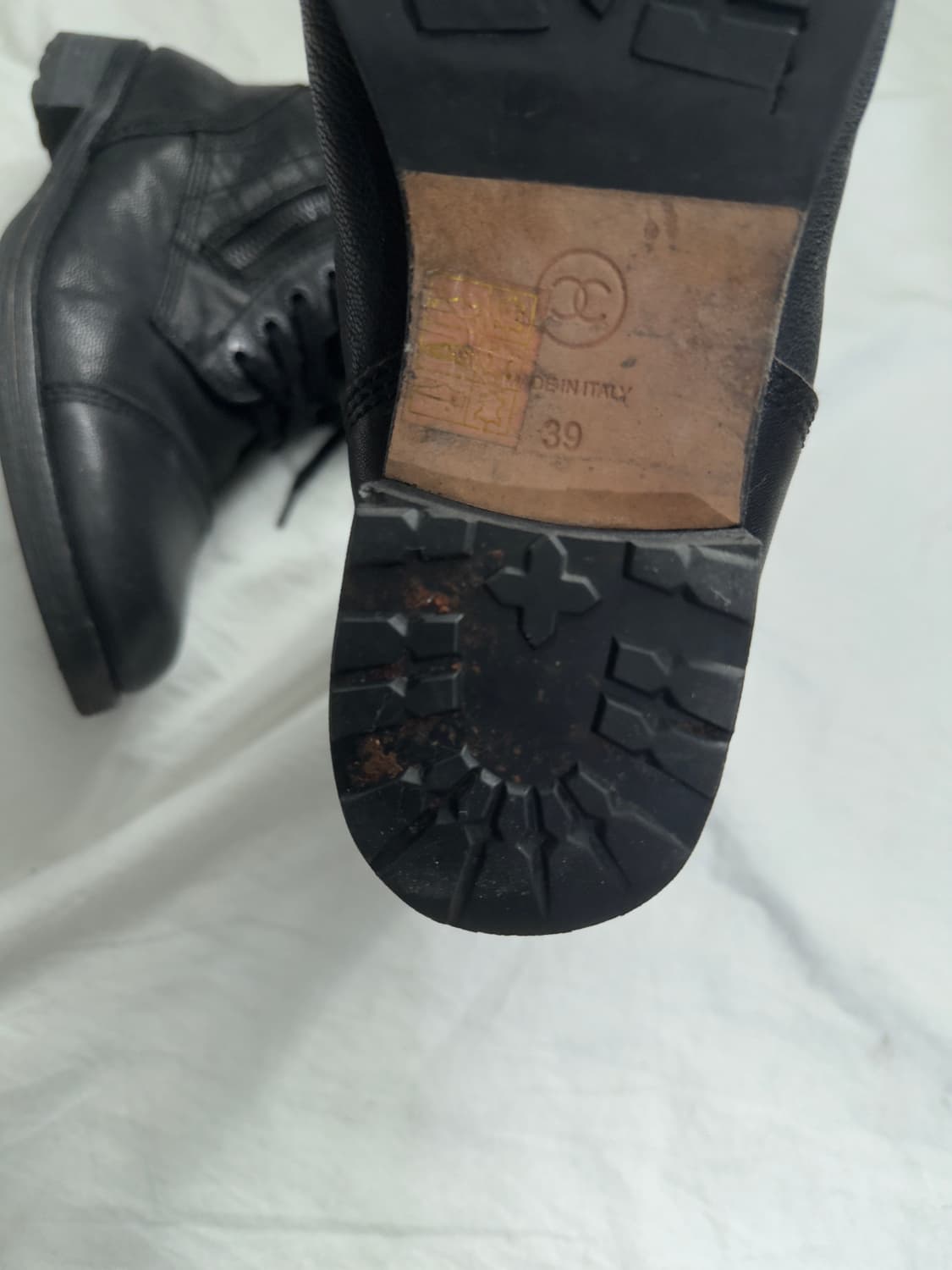 샤넬 2014 by 칼라거펠트 컴뱃부츠 상품이미지6