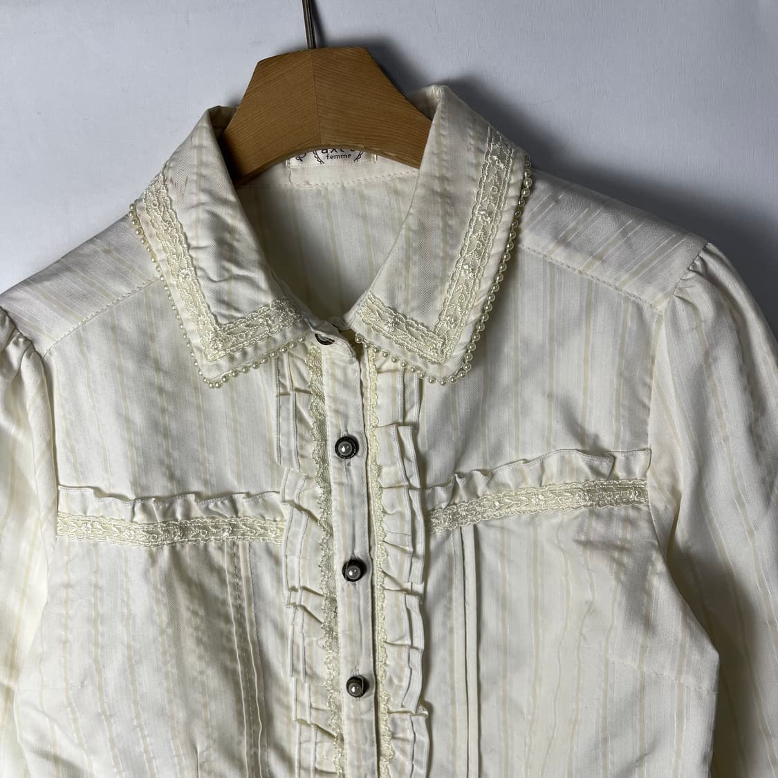 [AXES FEMME] 엑시즈팜 레이스 프릴 블라우스 상품이미지2