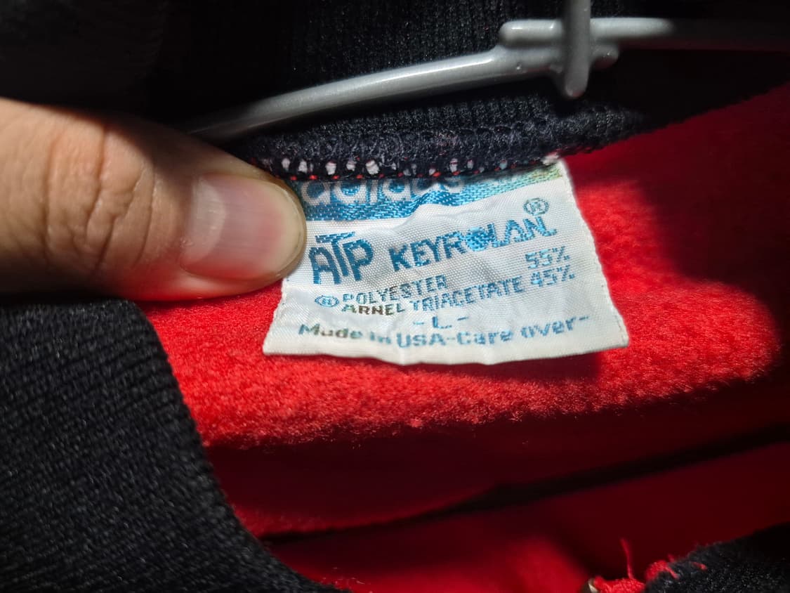 (희귀)80's 아디다스 ATP 빈티지 트랙탑 져지 L 상품이미지3