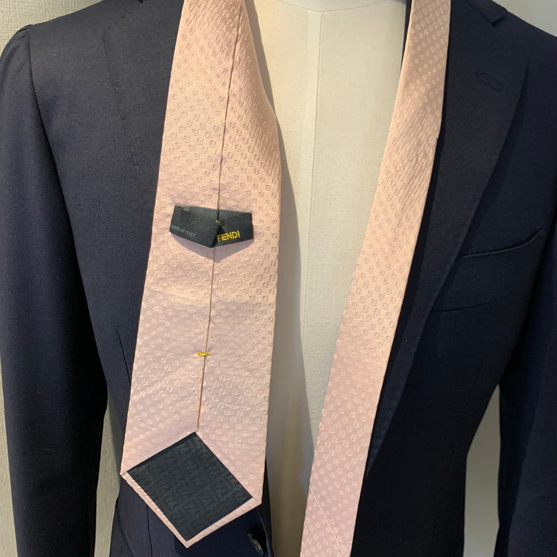펜디(FENDI) FF스몰로고 모노그램 신형라벨 명품넥타이 A+등급 상품이미지2