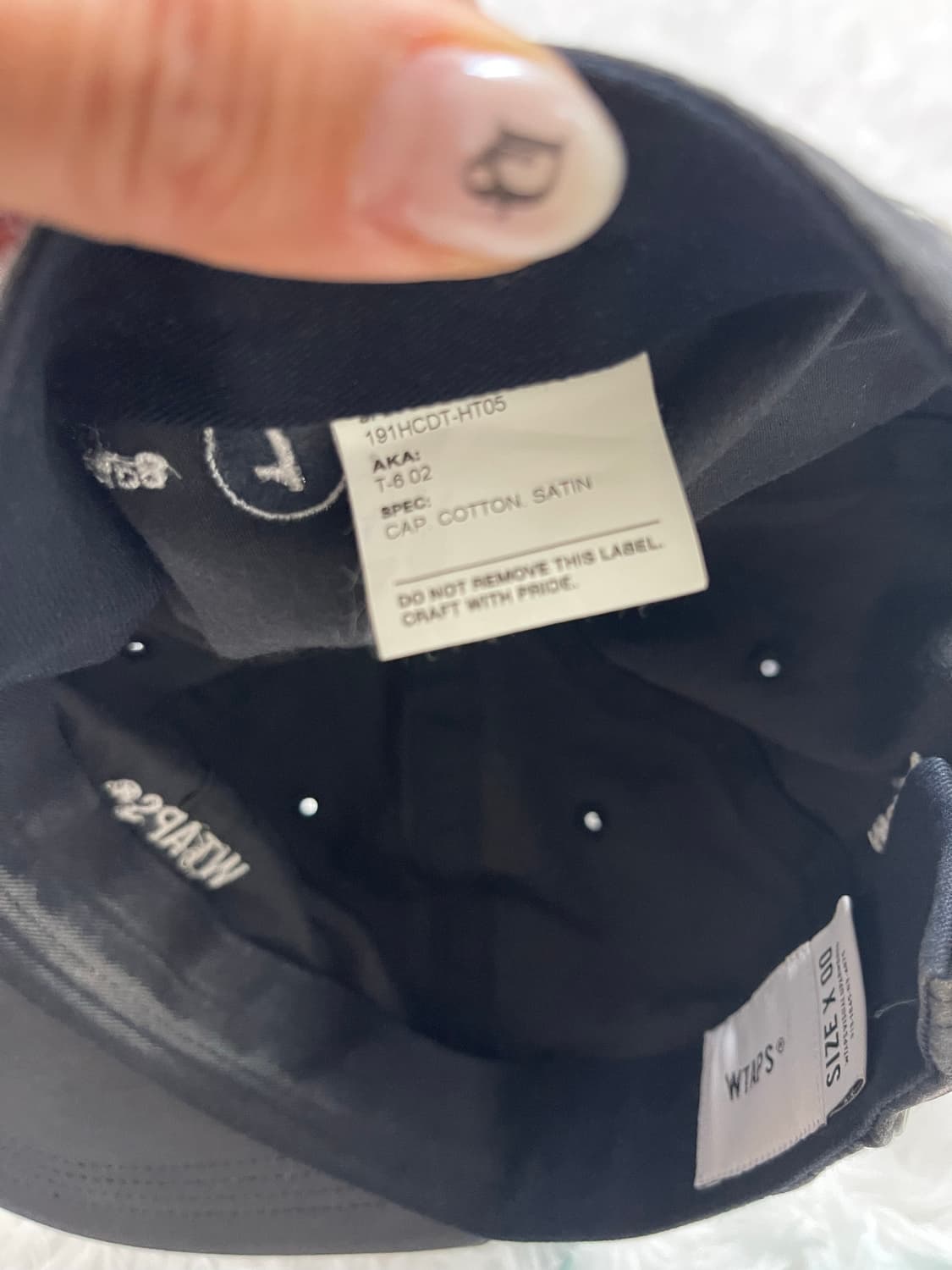 WTAPS 블랙 볼캡 상품이미지5