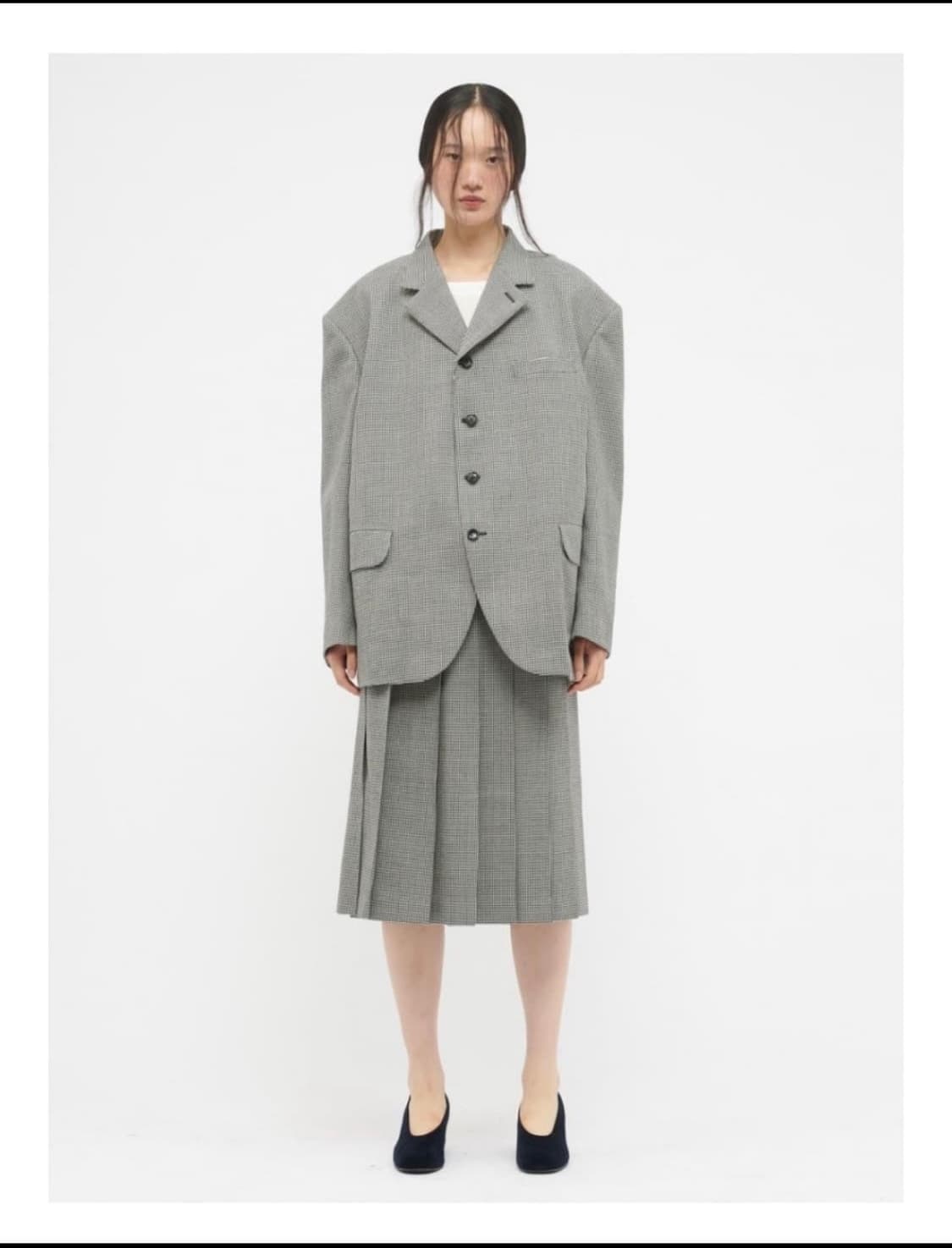 꼼데가르송 체크 블레이저 S사이즈 상품이미지3
