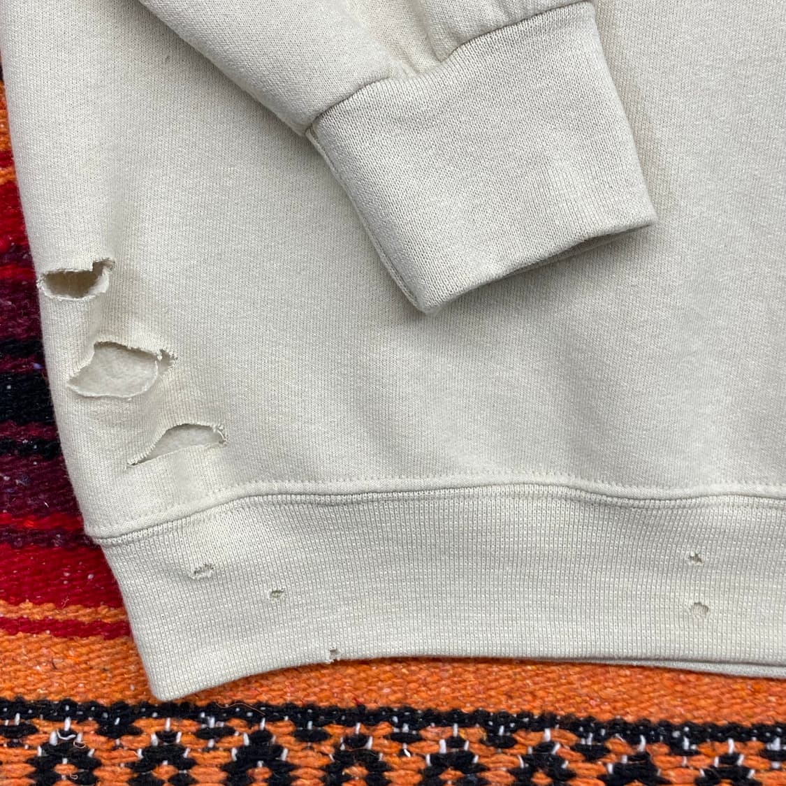 미국 빈티지 져지스 뜯김 맨투맨 상품이미지6