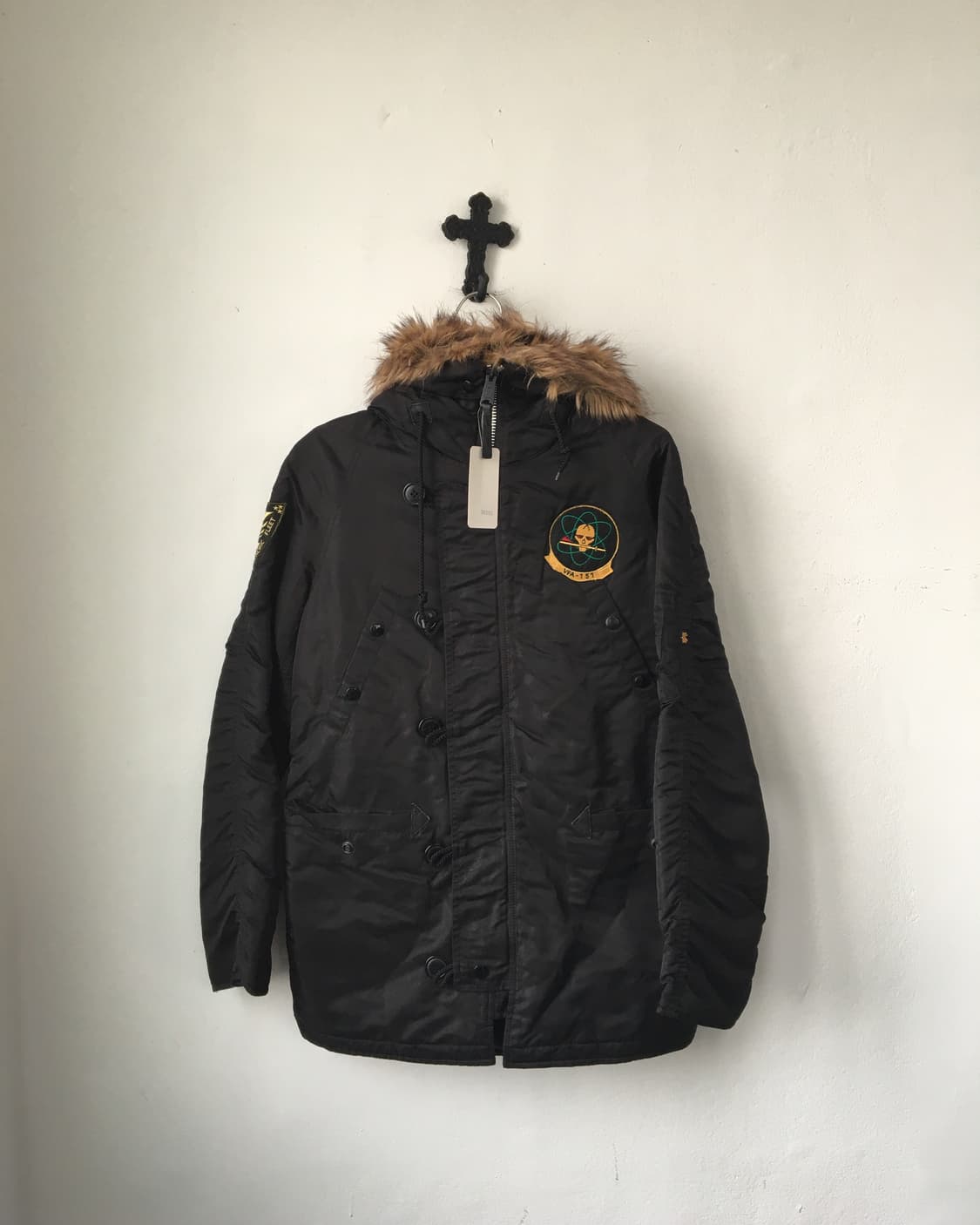 Alpha inderstries fake fur hood jumper 상품이미지2