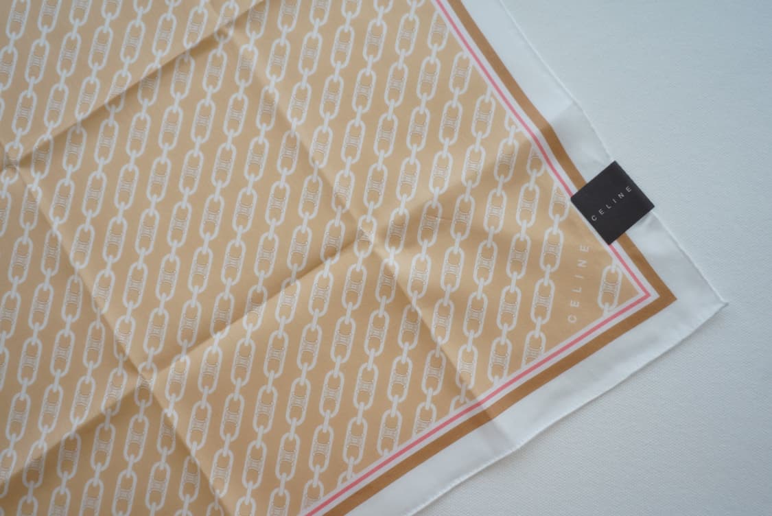 셀린느 로고체인 손수건-오렌지 상품이미지2