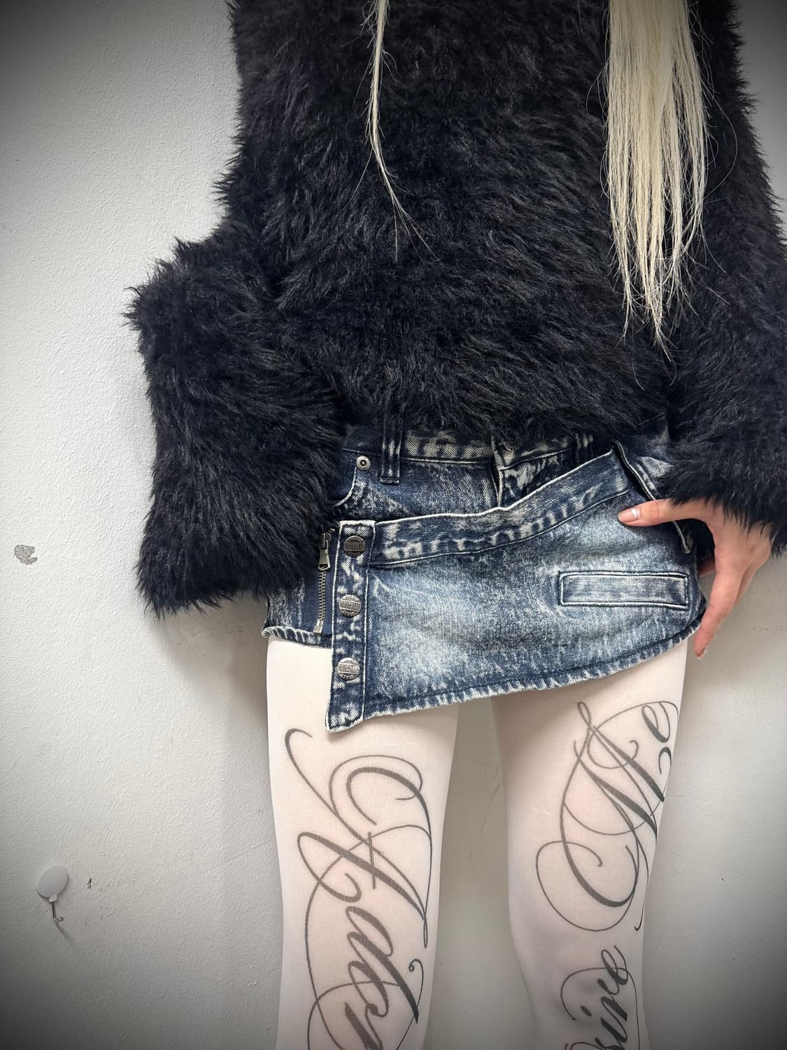 “Vintage” 00’s Mood Off Shoulder Black K 상품이미지2