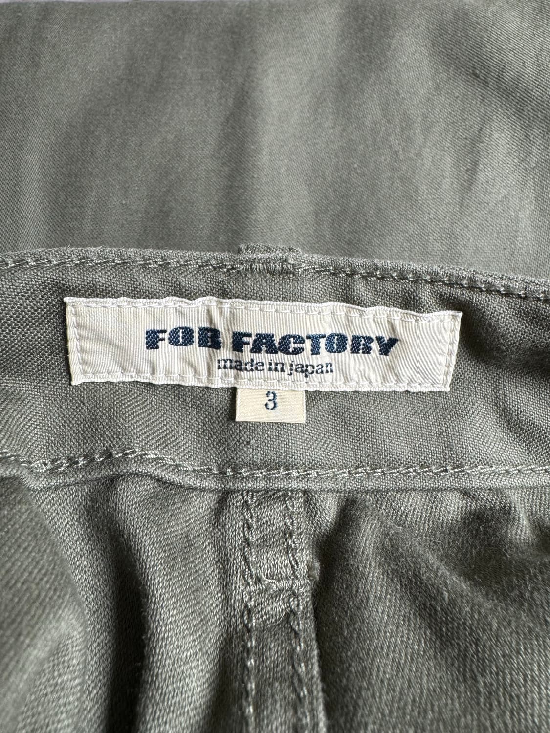 FOB 팩토리 올리브 퍼티그 팬츠 상품이미지4