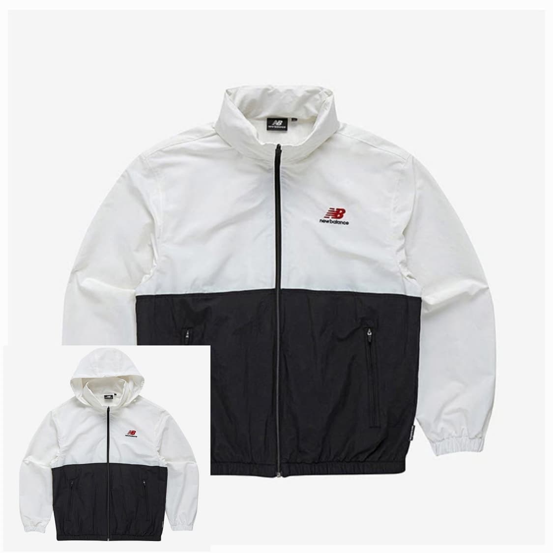 뉴발란스 에센셜 윈드브레이커 집업 자켓 L (100) 상품이미지5