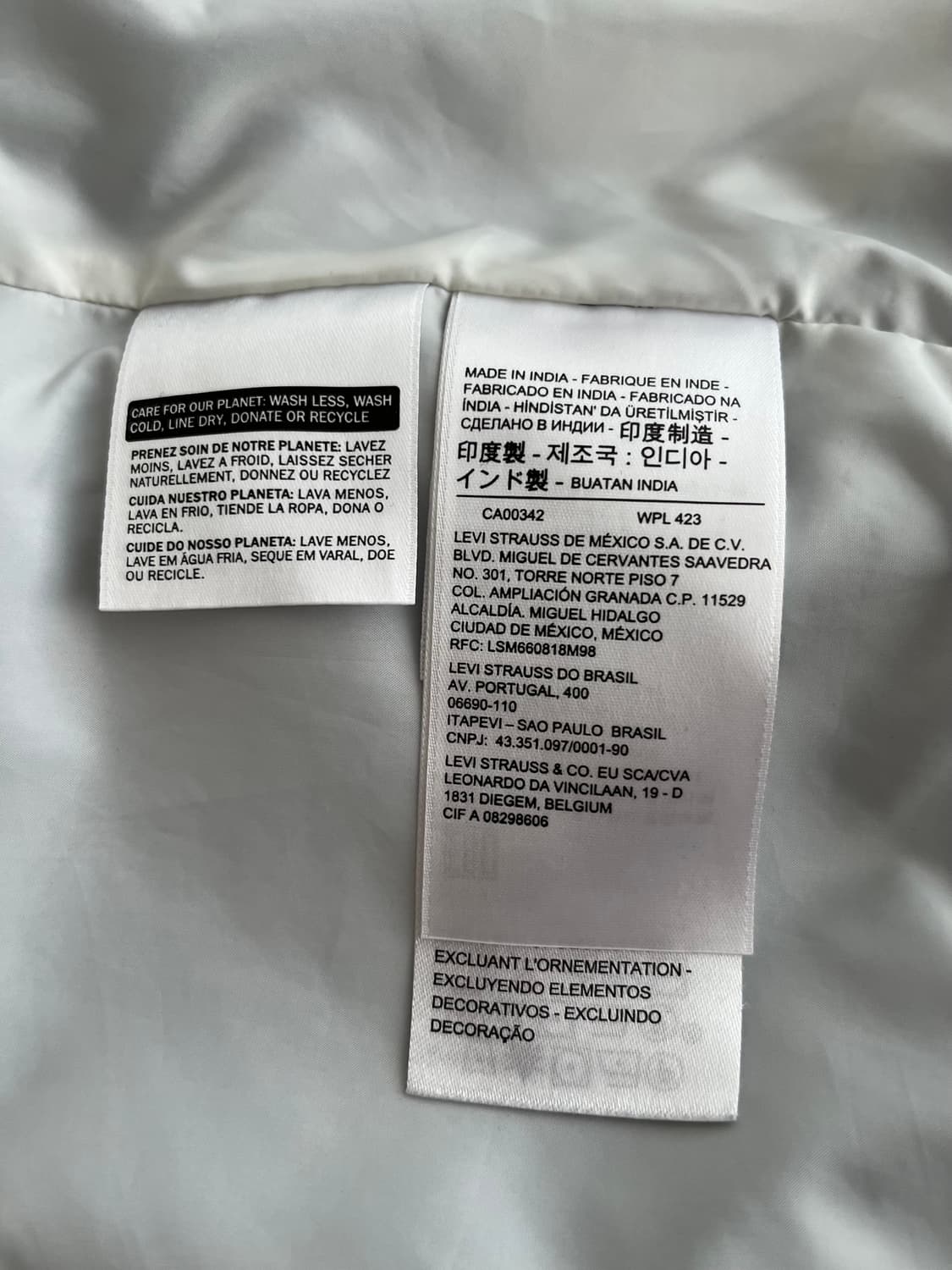 L) 리바이스 빈티지 바람막이 자켓 블루 상품이미지8
