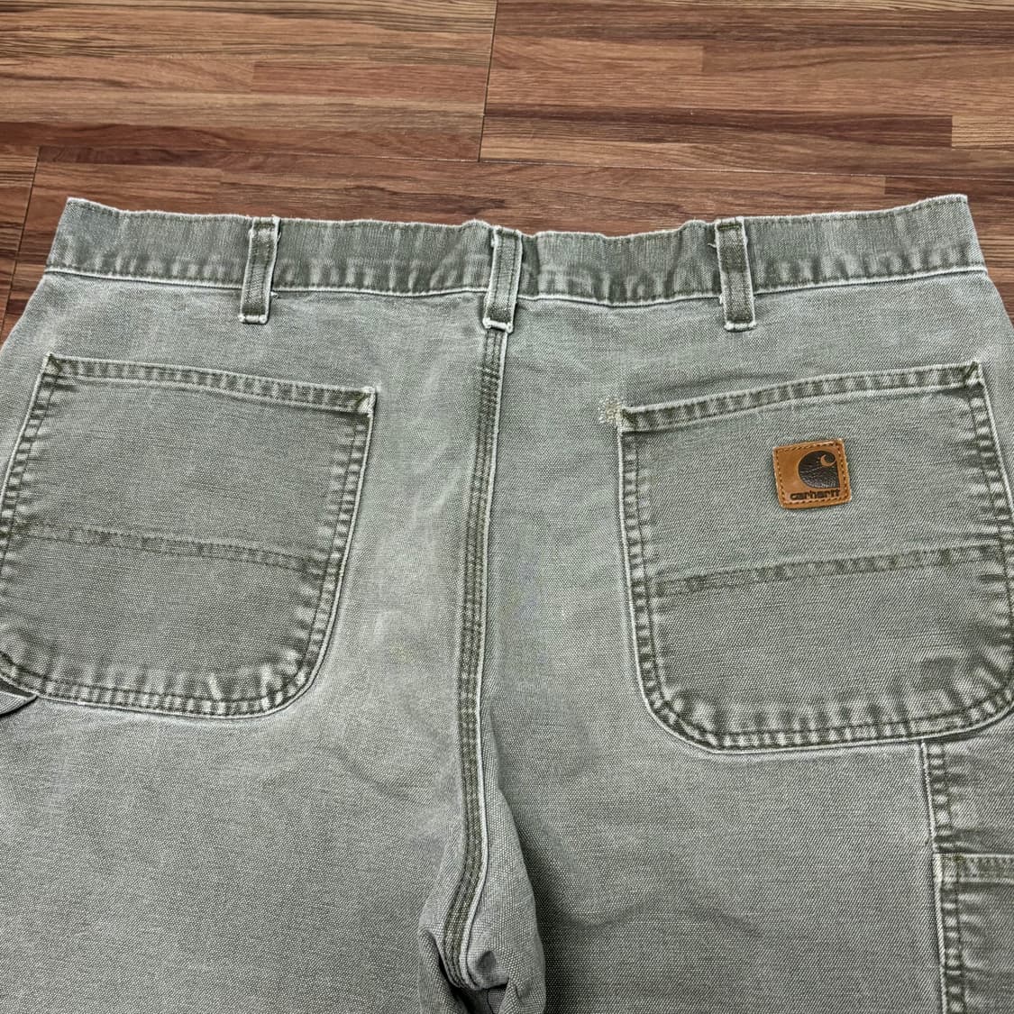 빈티지 칼하트 모스그린 싱글니 카펜터 팬츠 34 상품이미지4