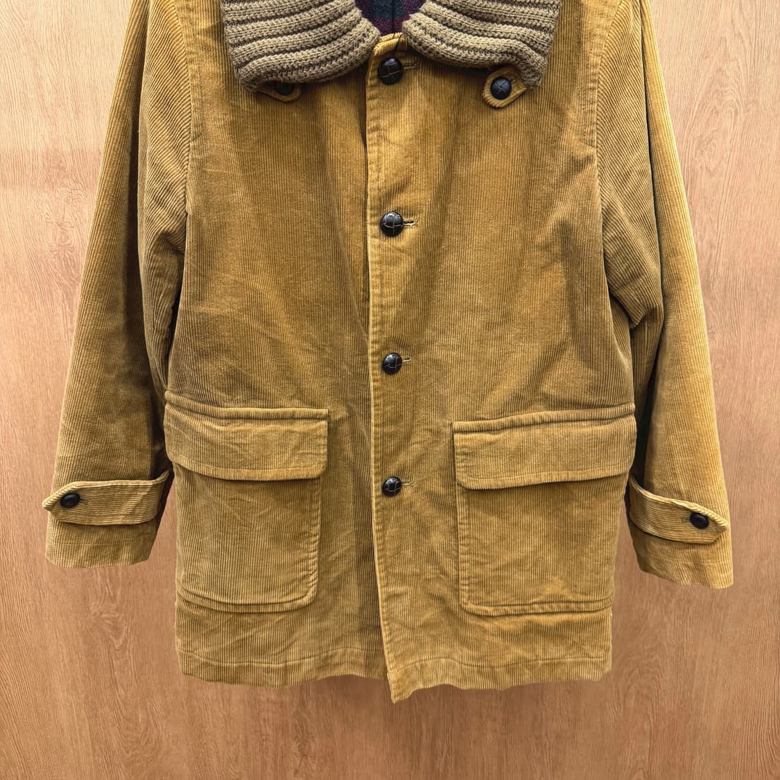 유나이티드 애로우즈 코듀로이 자켓 니트 숄카라 디테일 레귤러핏 브라운 상품이미지5