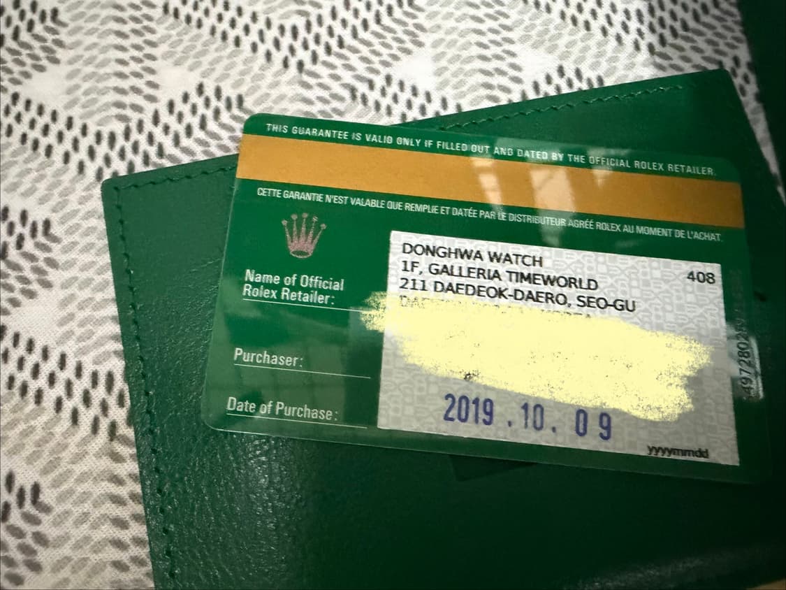 롤렉스 서브마리너 논데이트 19년식 114060 풀구성 상품이미지4