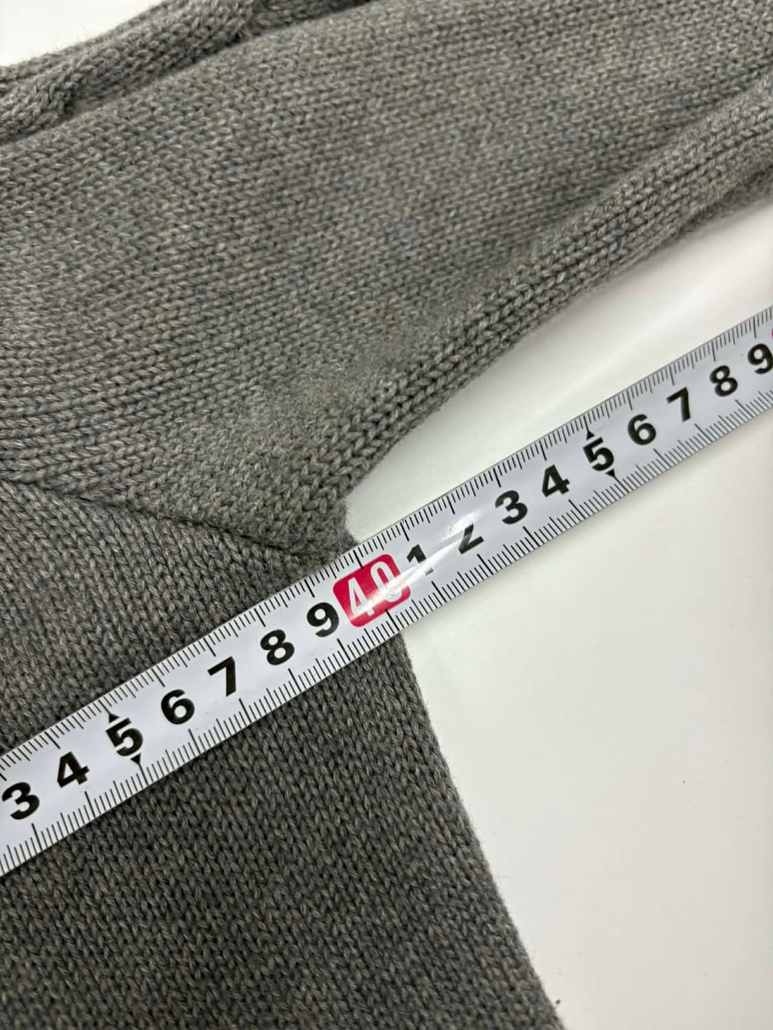 폴로 랄프로렌 여리핏 그레이 코튼 니트 집업(S) 상품이미지7