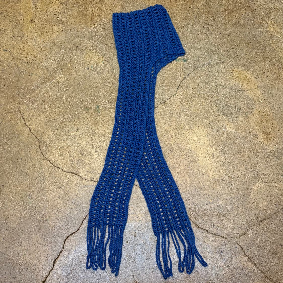 미국 빈티지 니트 핸드메이드 손뜨게 후드 머플러 목도리 상품이미지1