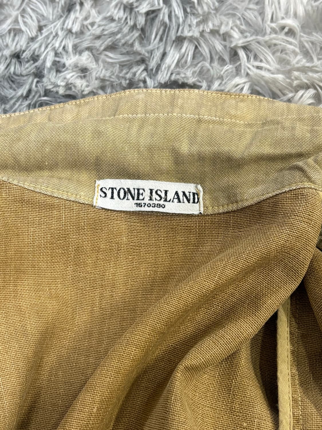 Stone Island 09SS Linen 필드 자켓 화이트 와펜 상품이미지5