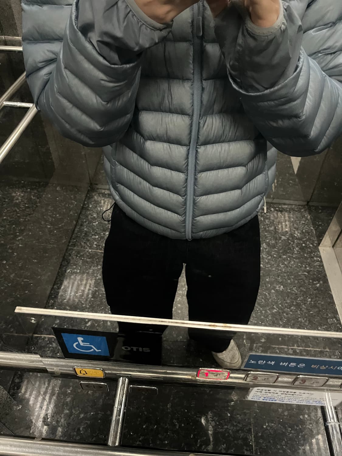 산산기어 서픽스 푸퍼 자켓 스카이블루 24FW 3size 상품이미지2