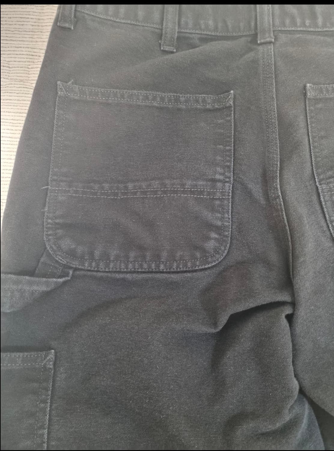 칼하트윕 더블니 자켓 블랙 30x32 상품이미지3