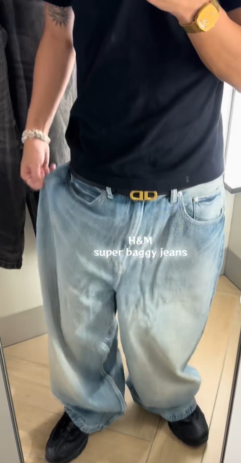 H&M 수퍼 베기핏 팬츠 상품이미지1