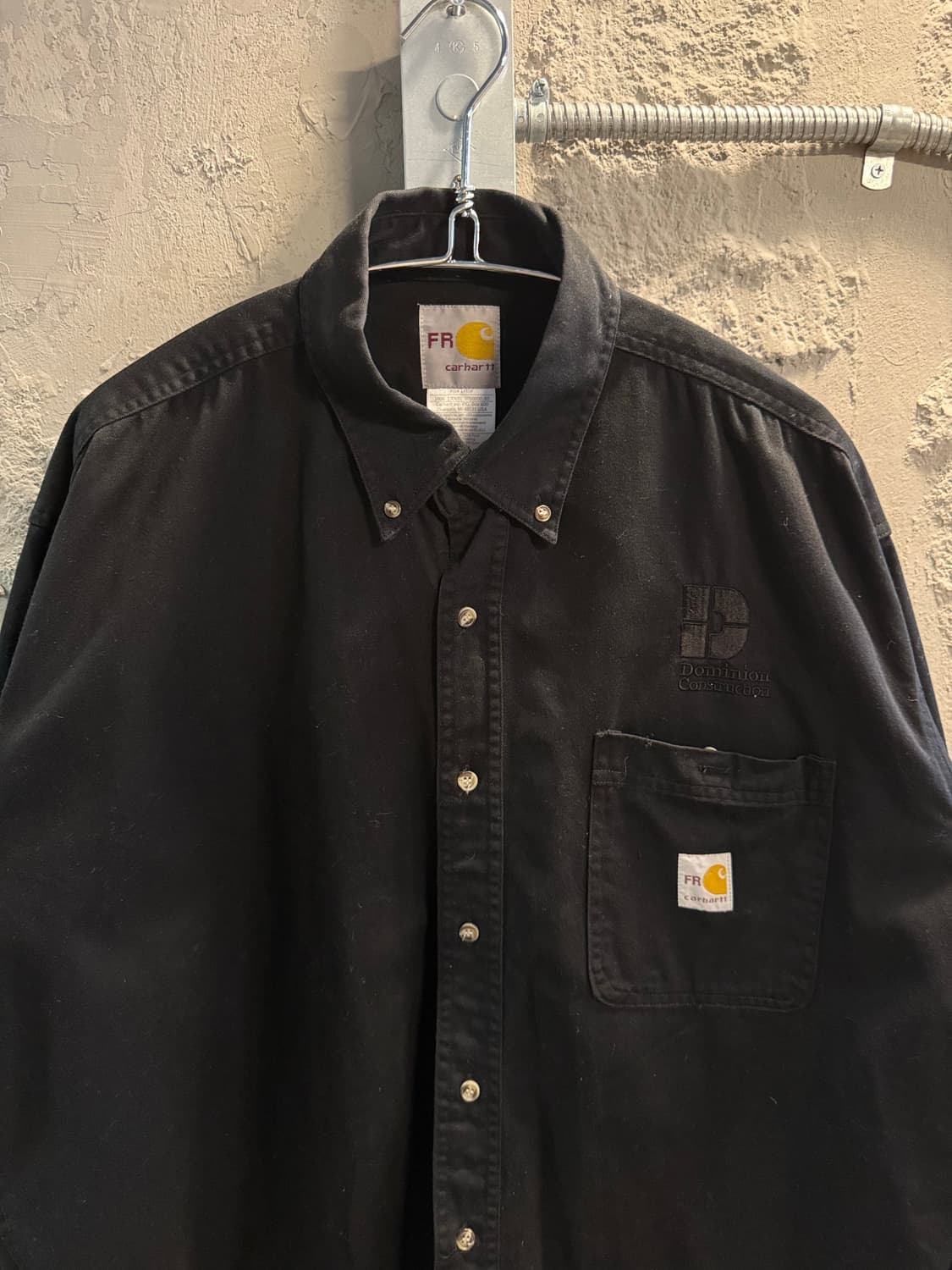 XL 칼하트 CARHARTT FR 워크 셔츠 블랙 상품이미지4
