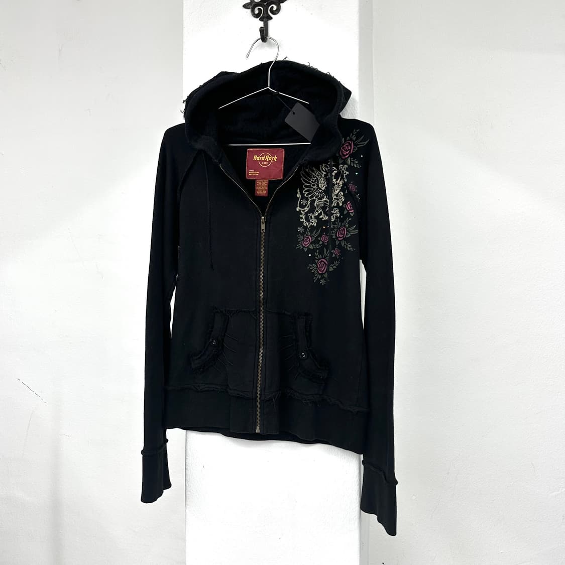 hardrock cafe skull print hood zip 상품이미지3
