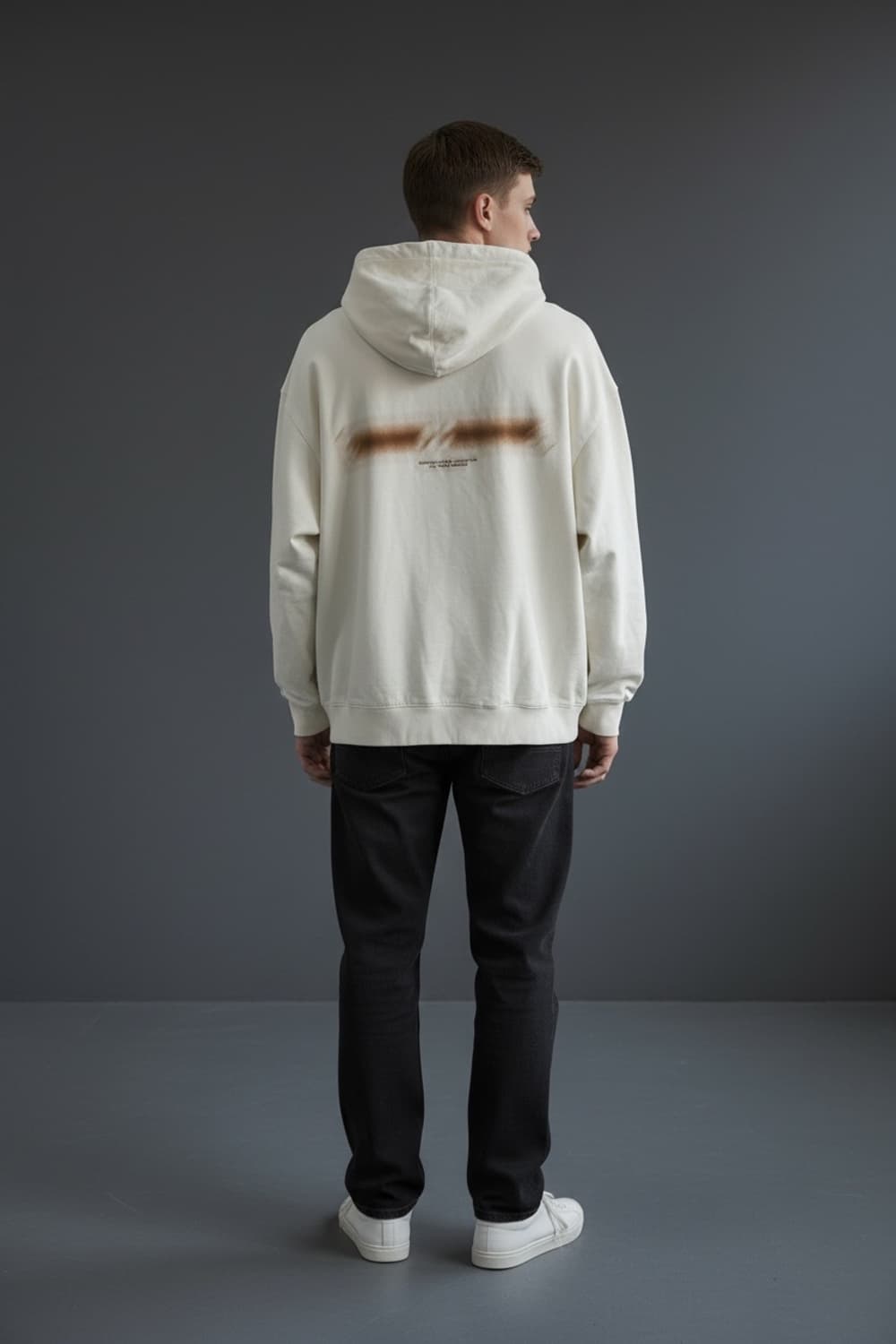 50/ 솔리드옴므 23-24FW 백스프레드 후드티 상품이미지1