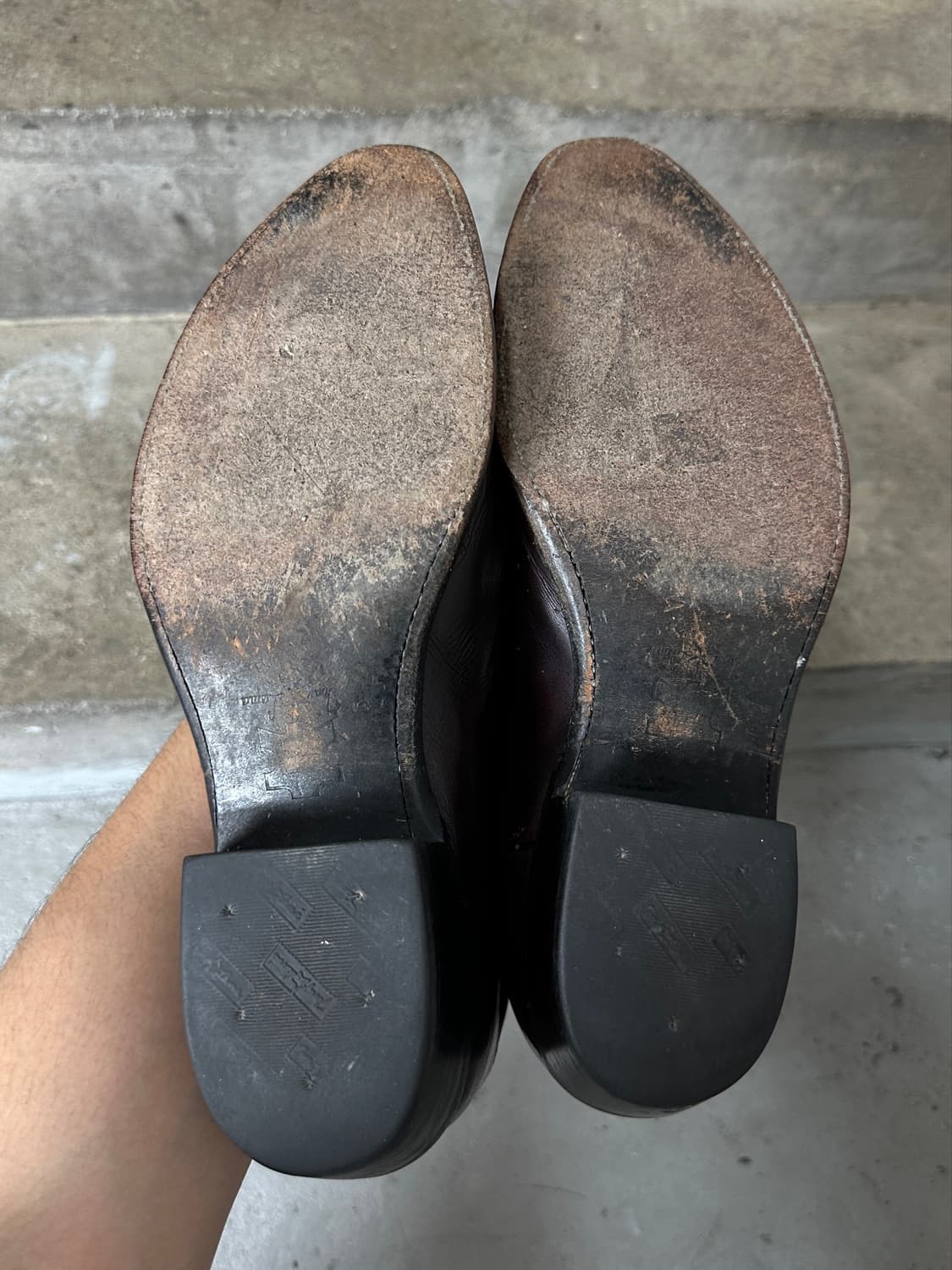 00's 토니라마 카우보이 웨스턴 부츠 버건디 블랙 체리 상품이미지8