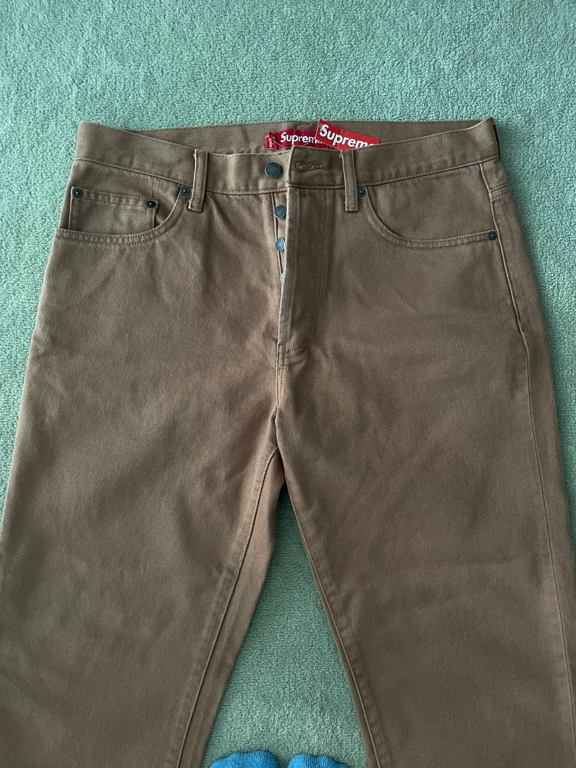 슈프림 브라운 데님 팬츠 상품이미지3