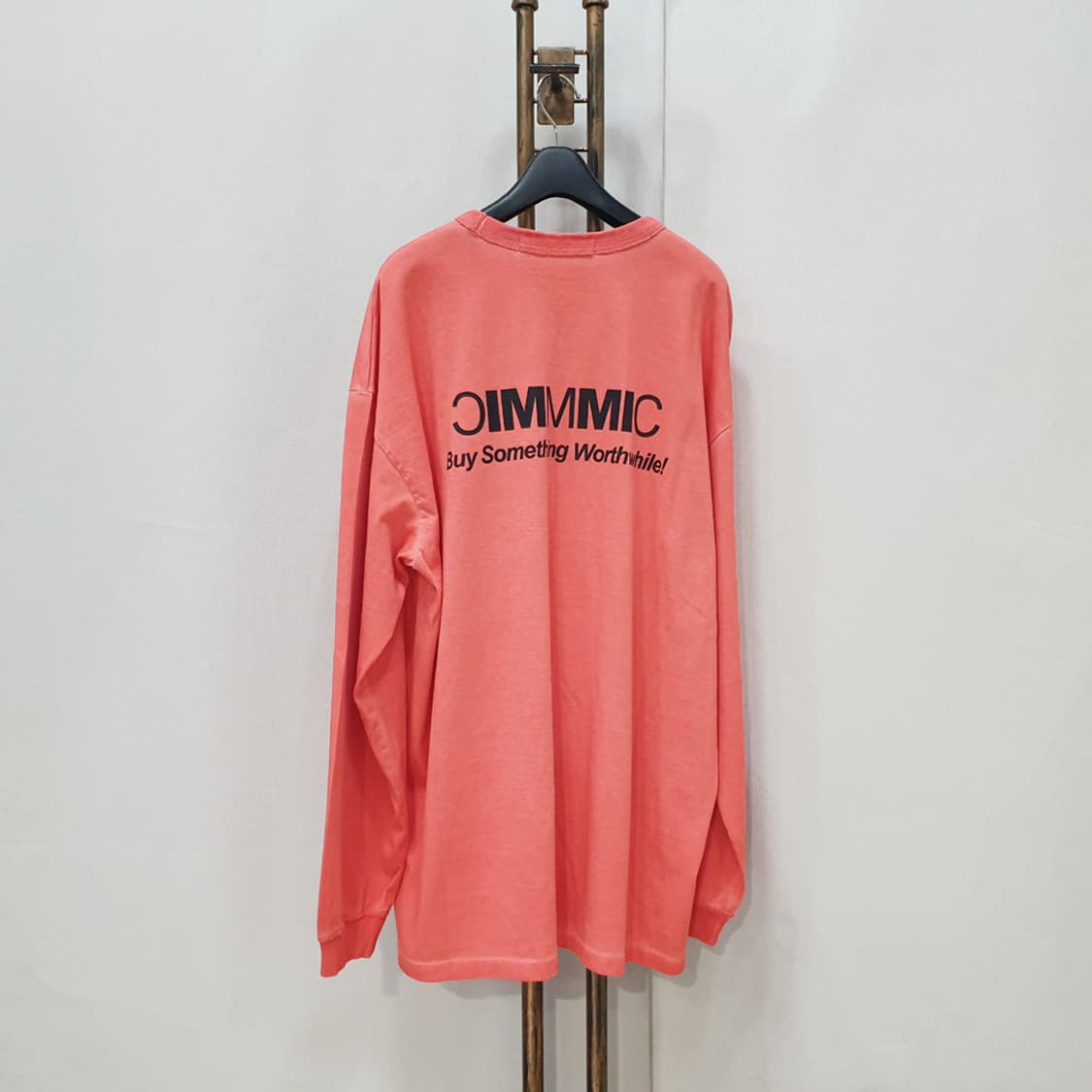 MMIC 오버핏 가먼트다잉 슬리브티 XL 상품이미지5