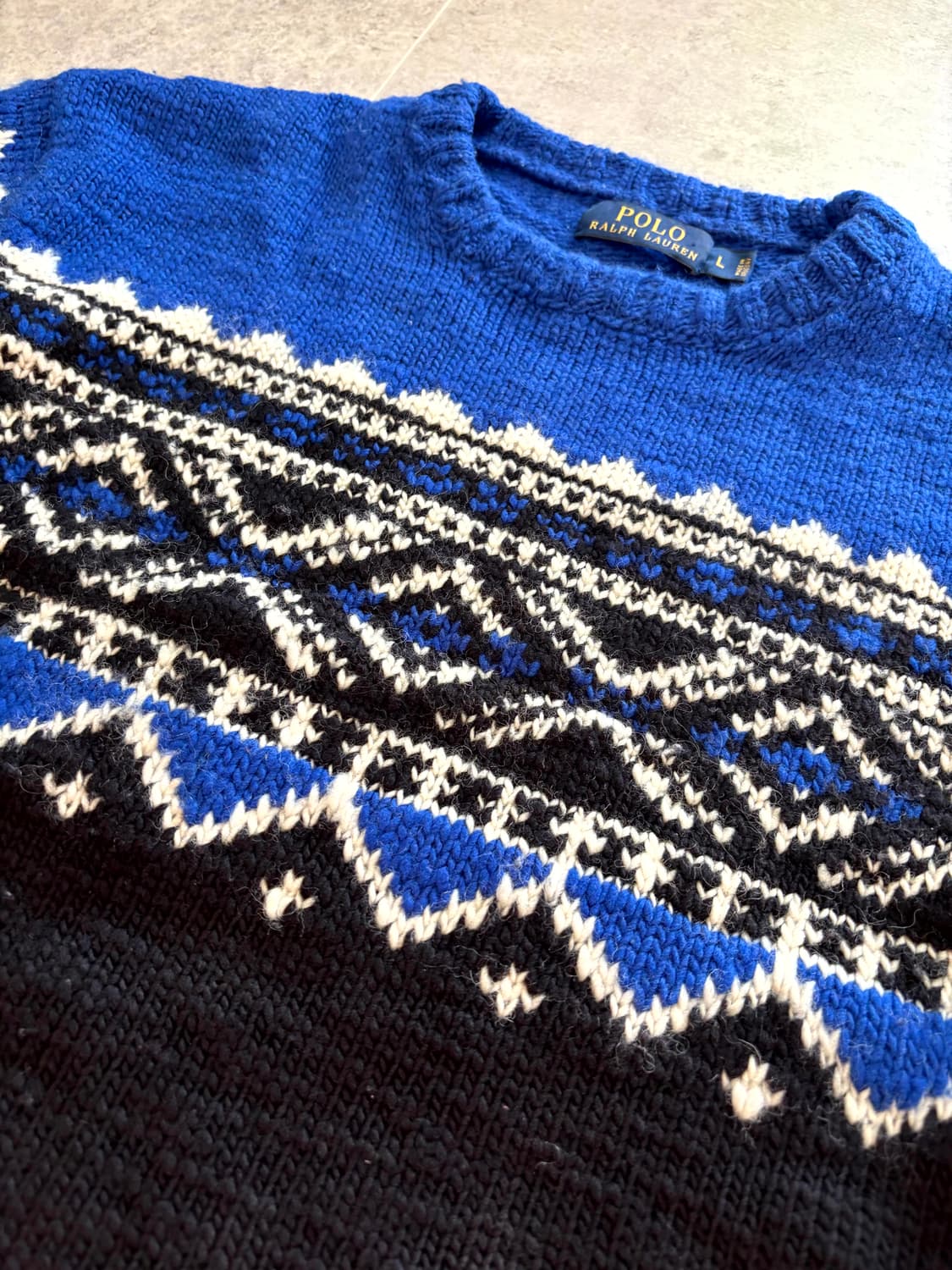 폴로 랄프로렌 페어아일 캐시미어 스웨터 L(100~105) 상품이미지3