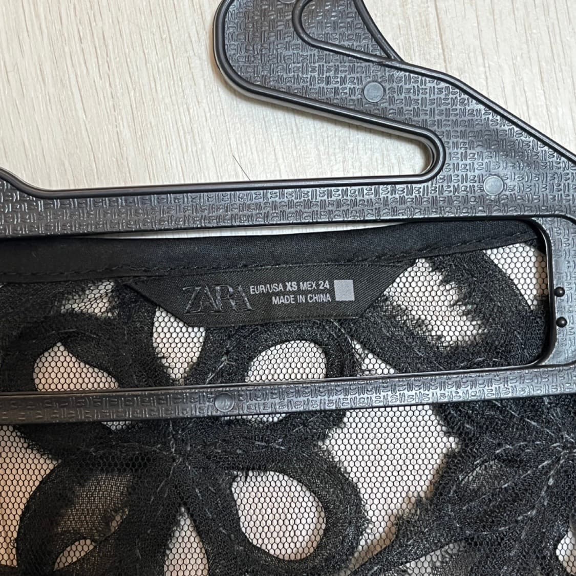 자라 블랙 플라워 레이스 집업 가디건 상품이미지7