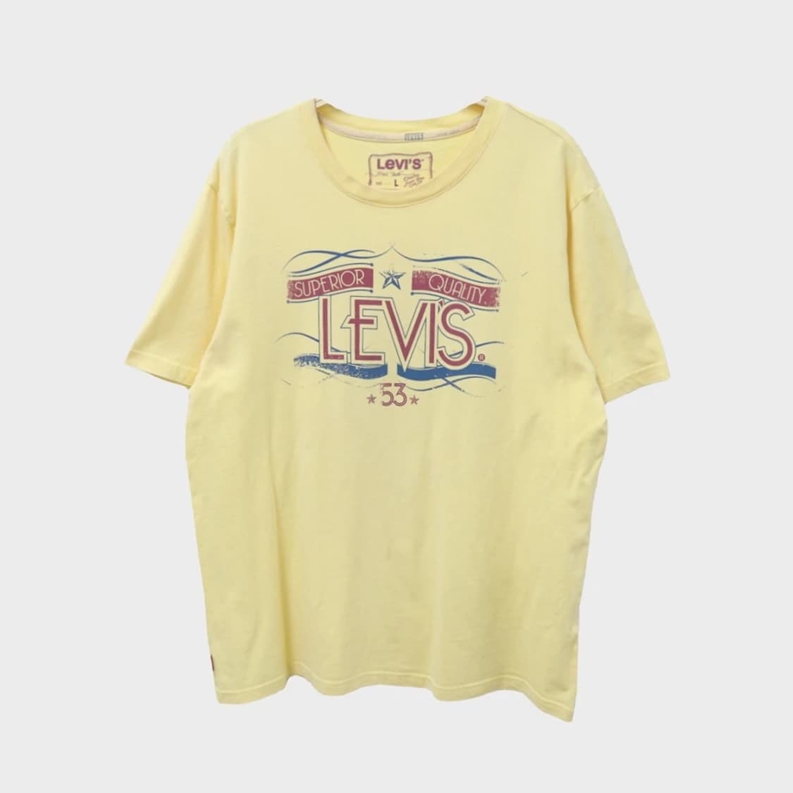 VINTAGE LEVI’S LIGHT YELLOW SHORT SLEEVE 상품이미지3