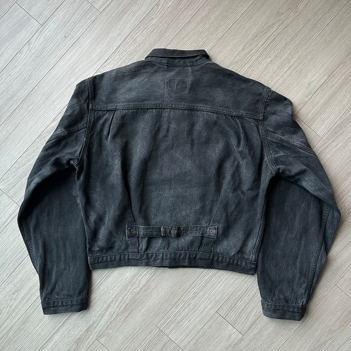 80s Euro Levis 1st Black Denim Jacket 상품이미지4